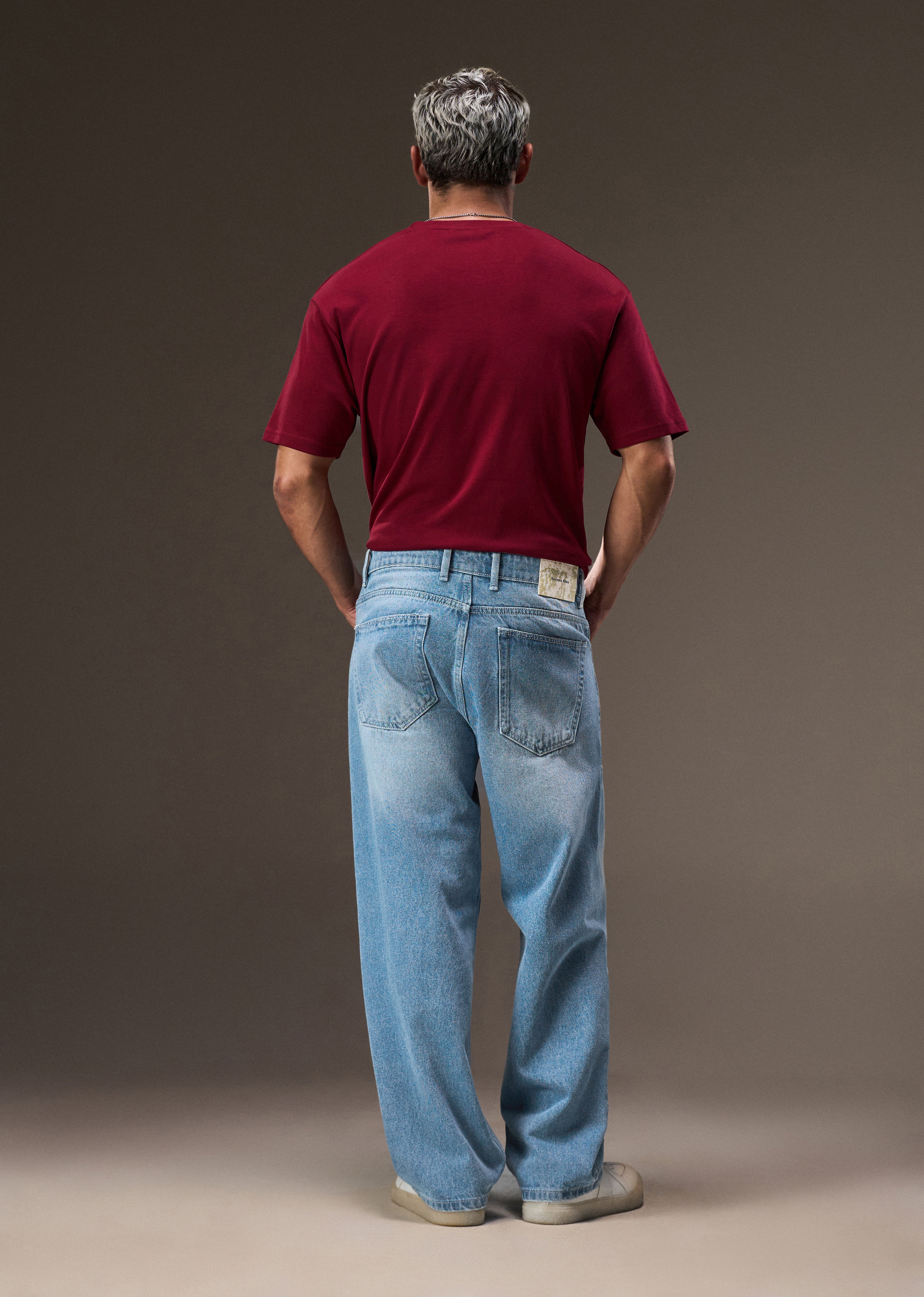 Ice Blue Baggy Fit Jeans