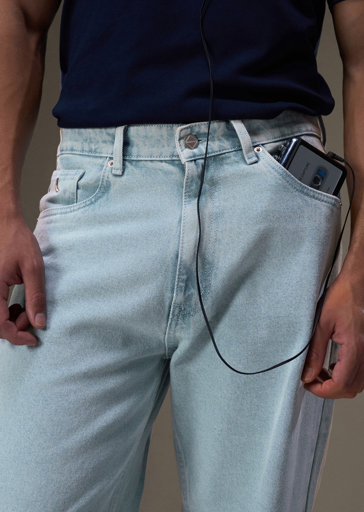 Ice Blue Super Baggy Fit Jeans