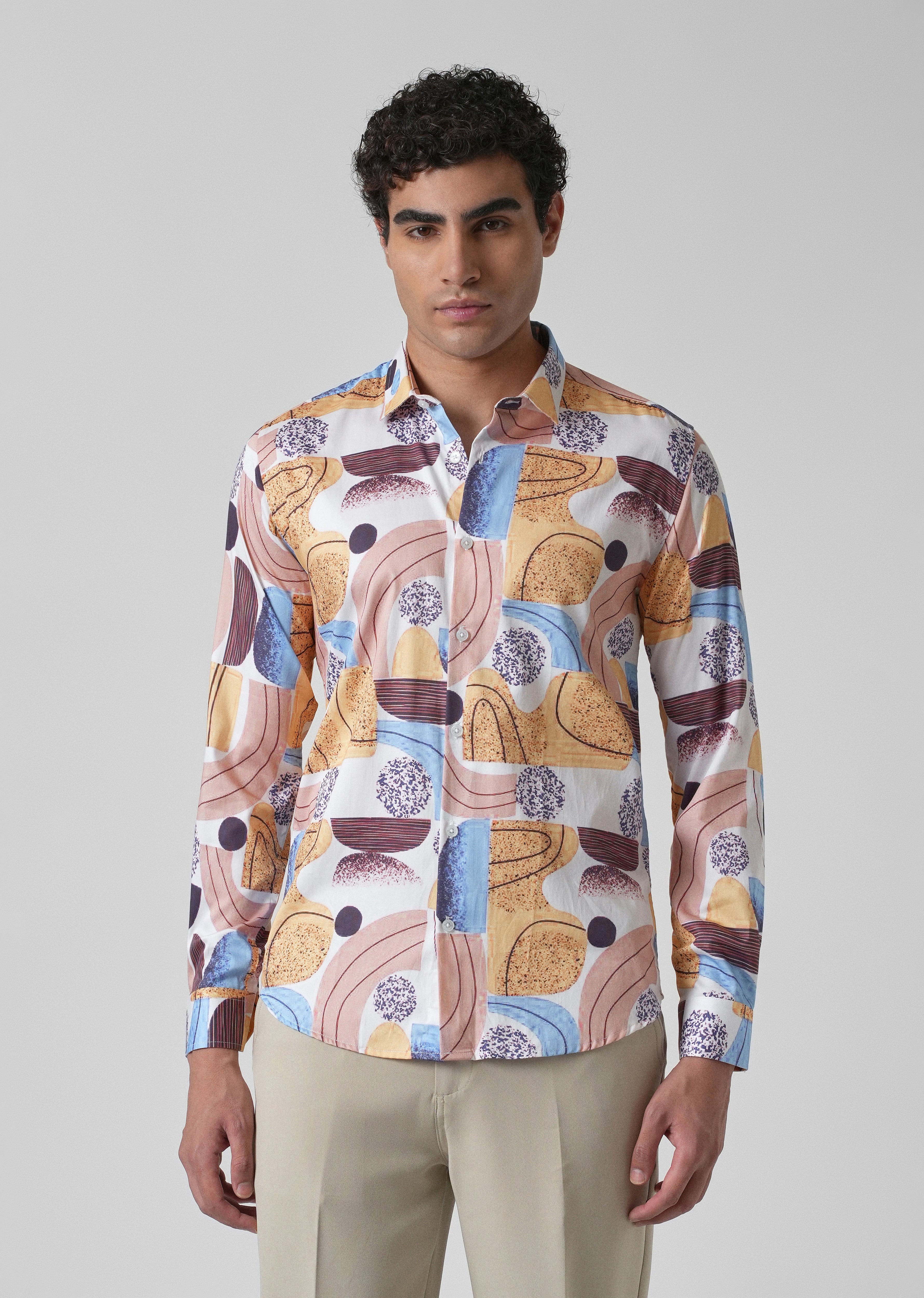 Illusive Abstract Print Shirt