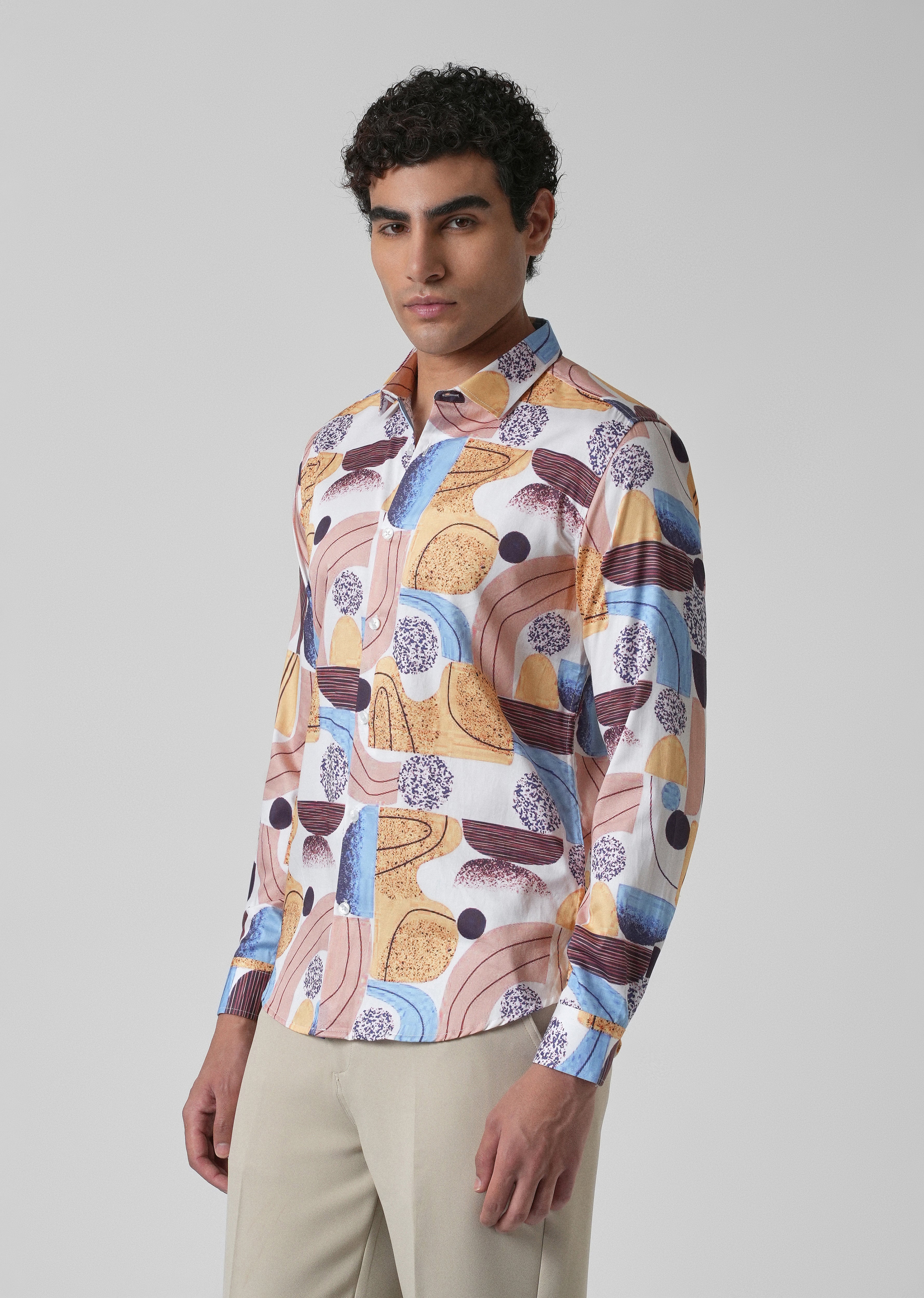 Illusive Abstract Print Shirt