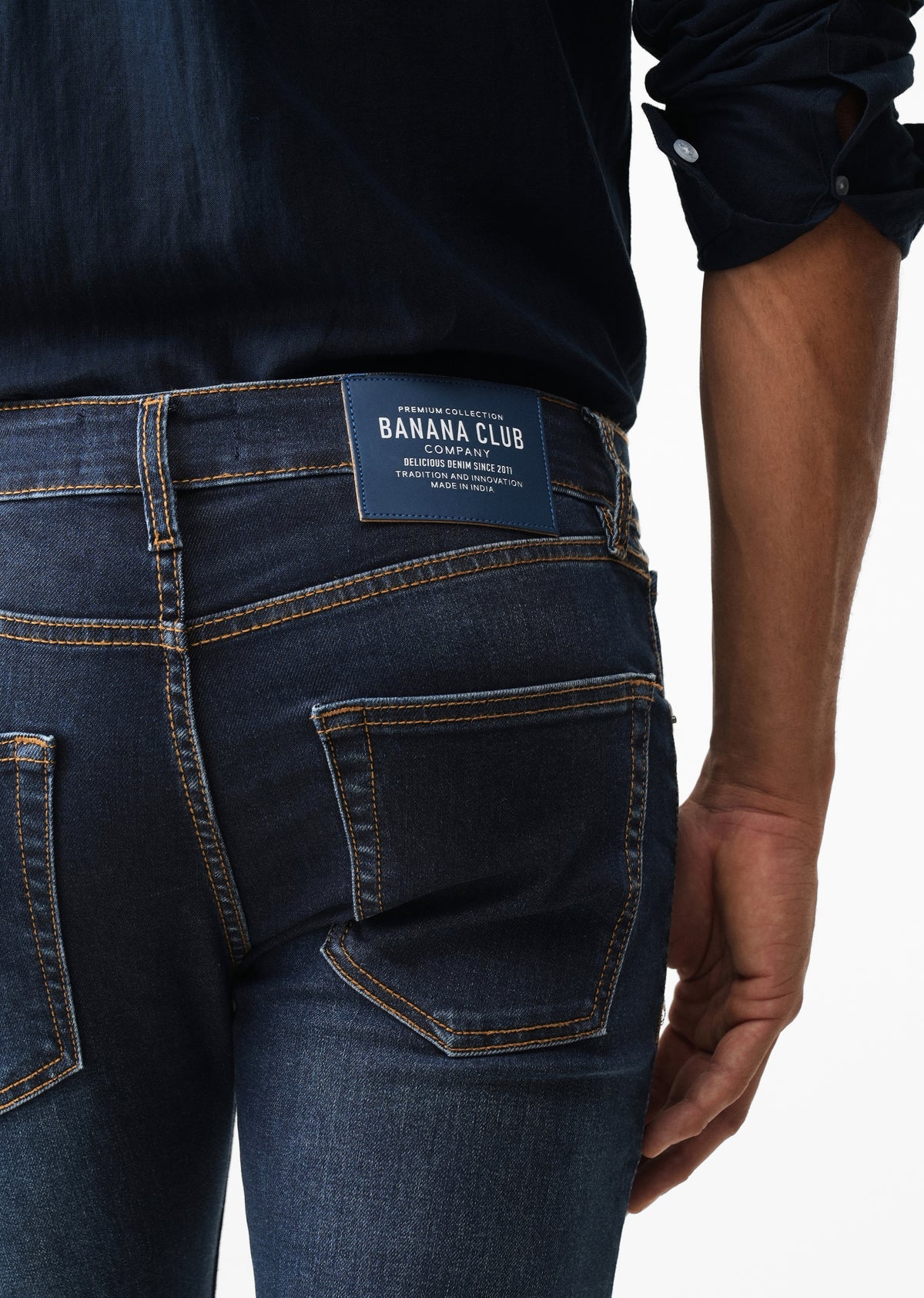 Indigo Blue Slim-Fit Denim