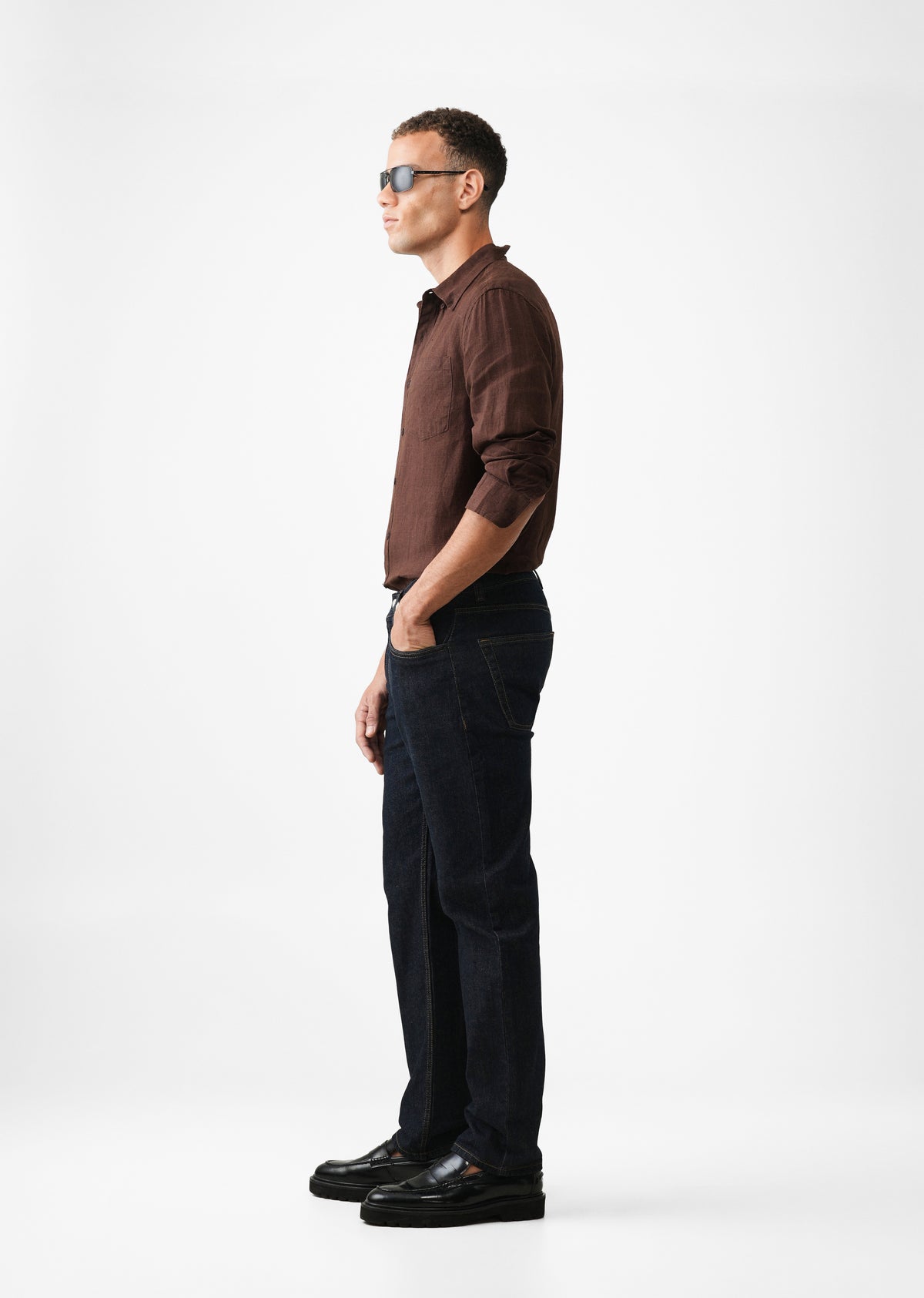 Indigo Slim Straight Fit Jeans