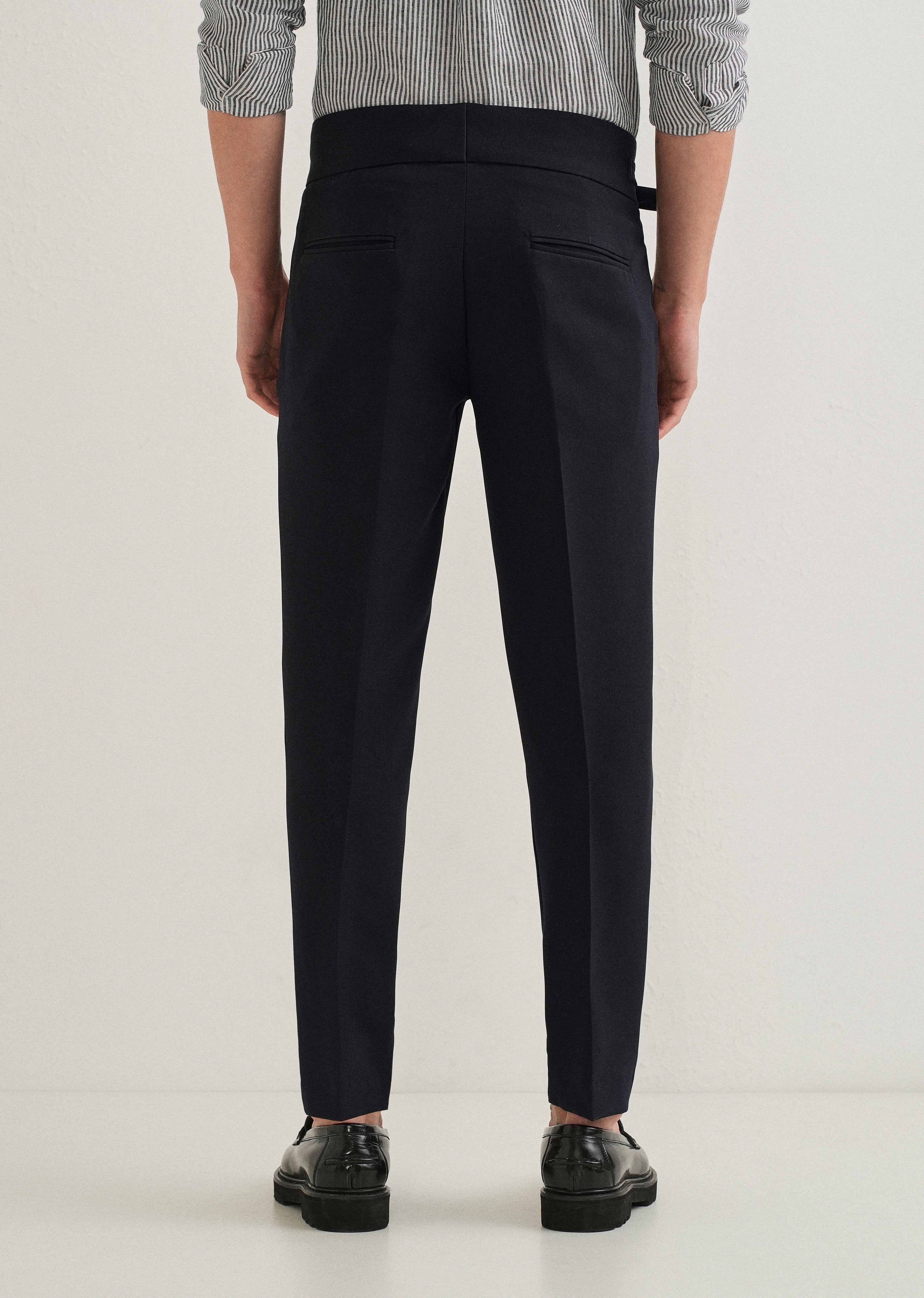 Ink Black Gurkha Pant