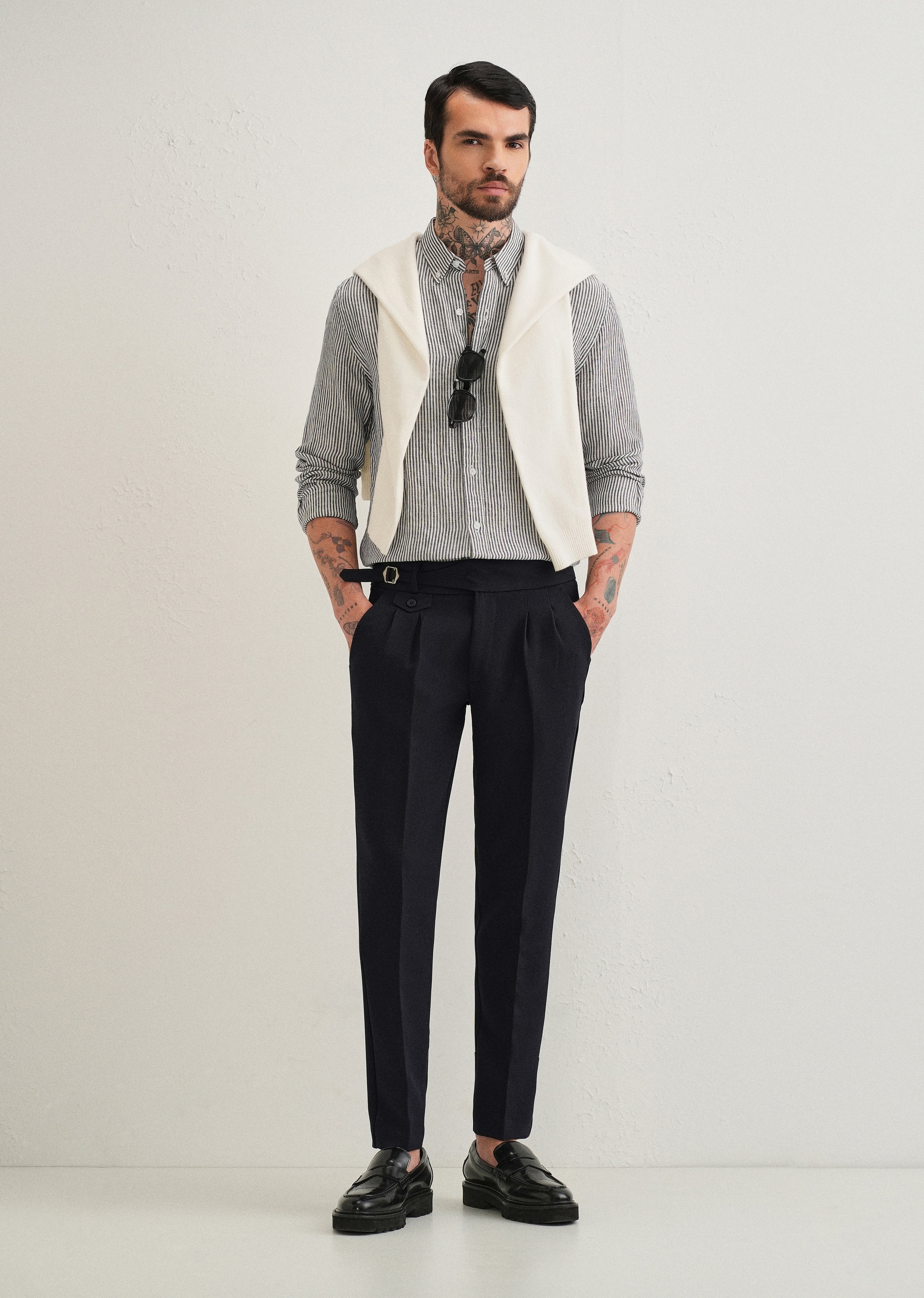 Ink Black Gurkha Pant