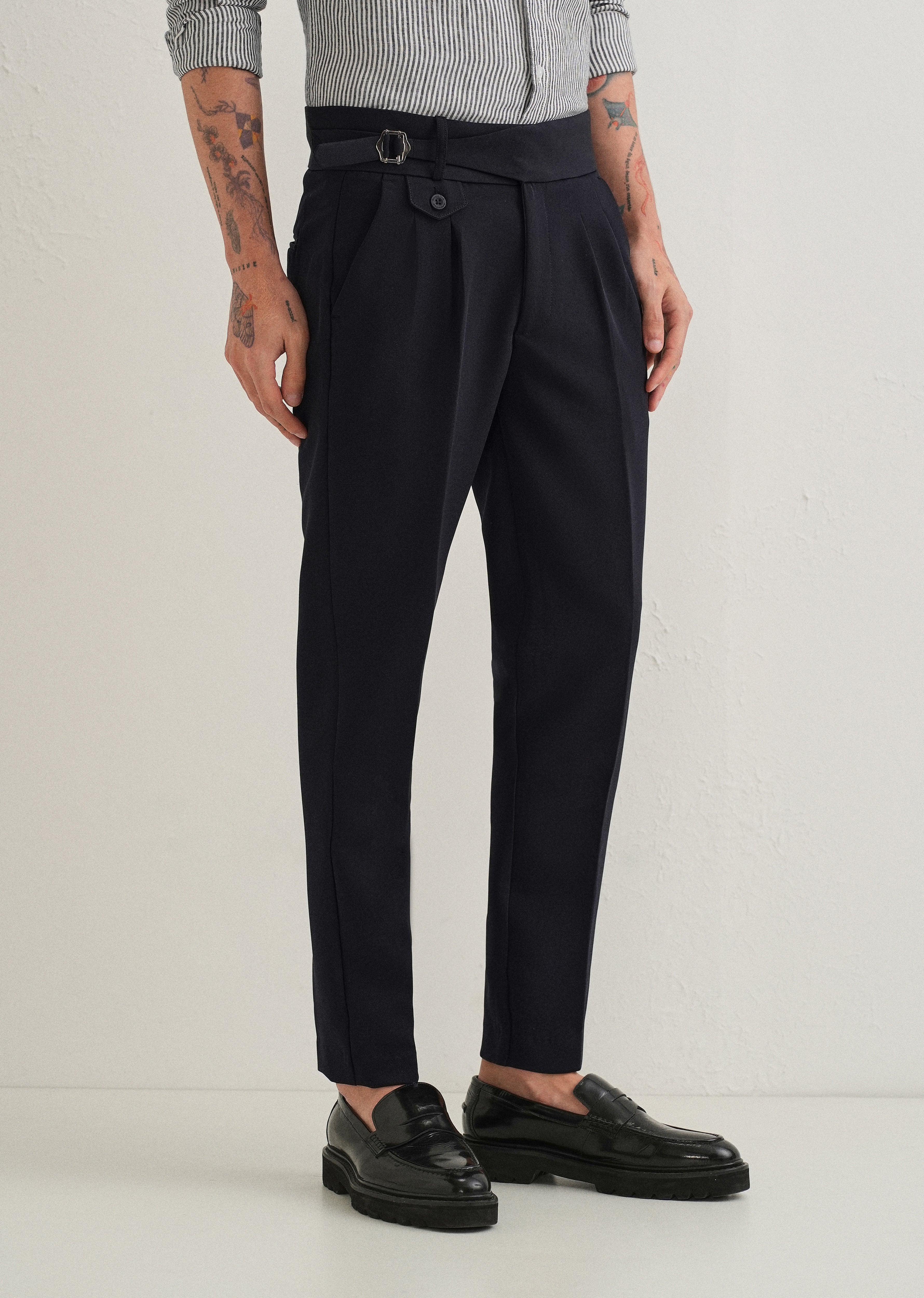 Ink Black Gurkha Pant
