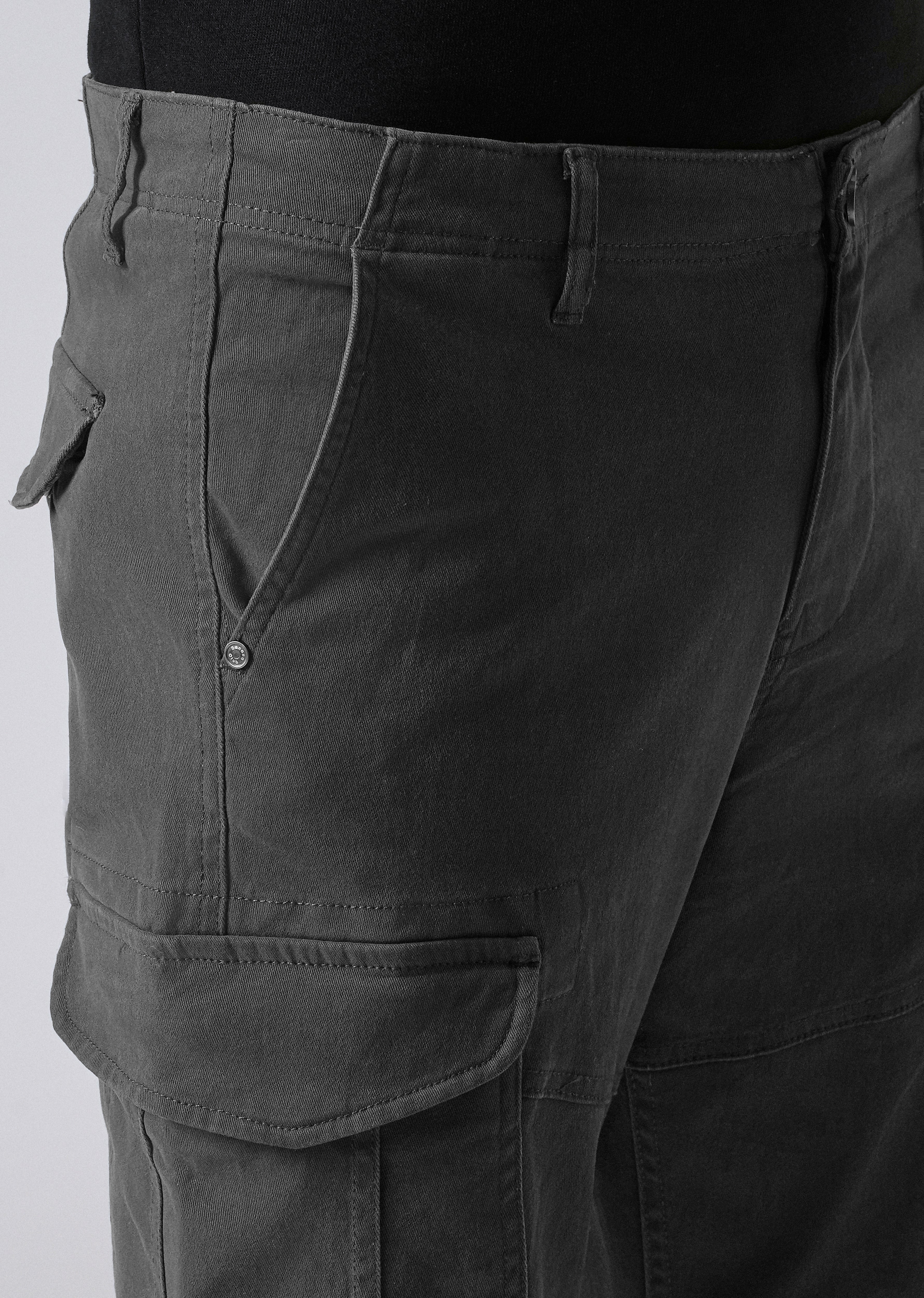 Iron Grey Regular Fit Cargo Pant