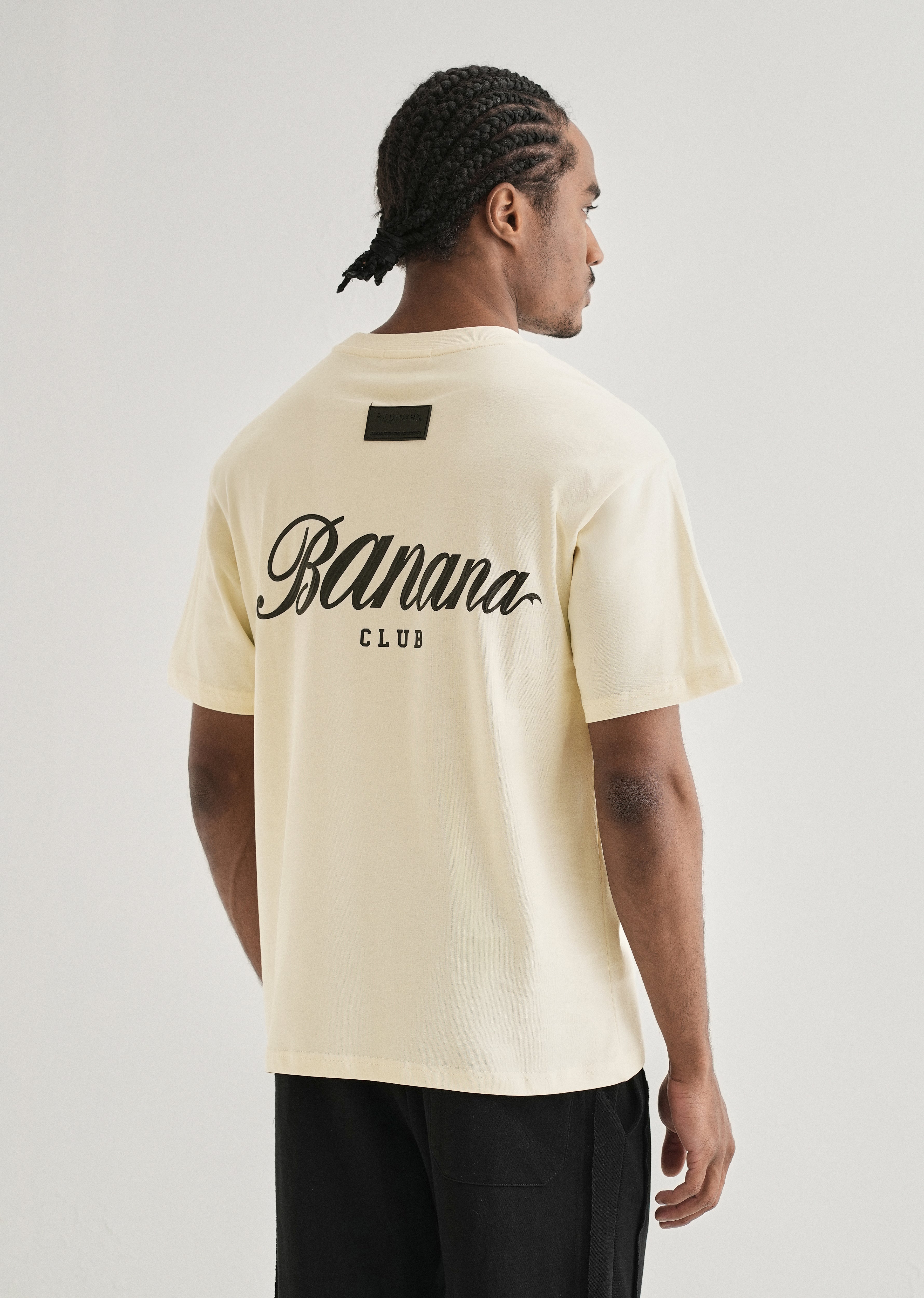 Ivory Embossed Printed Oversized T-shirt