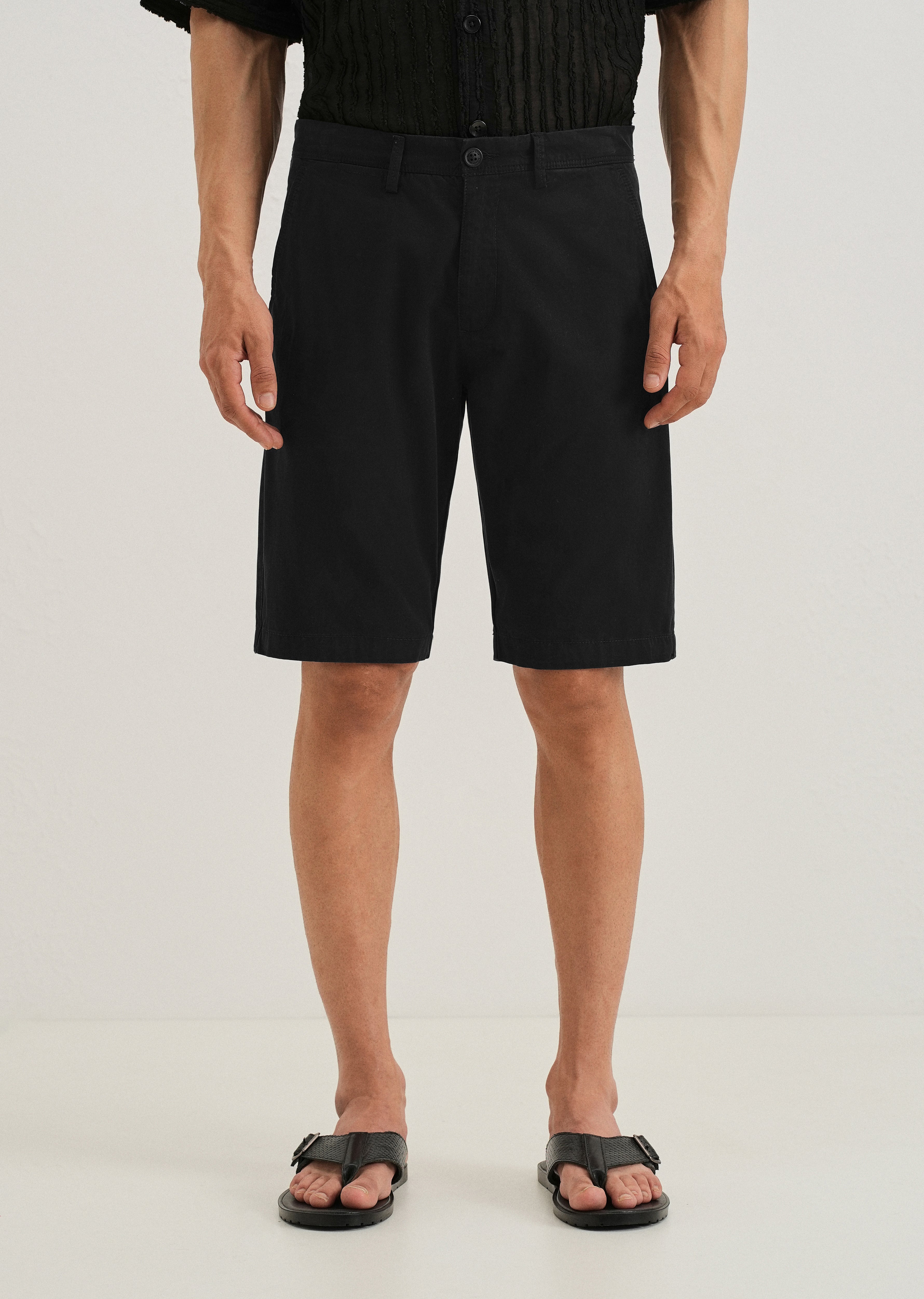 Jet Black Shorts