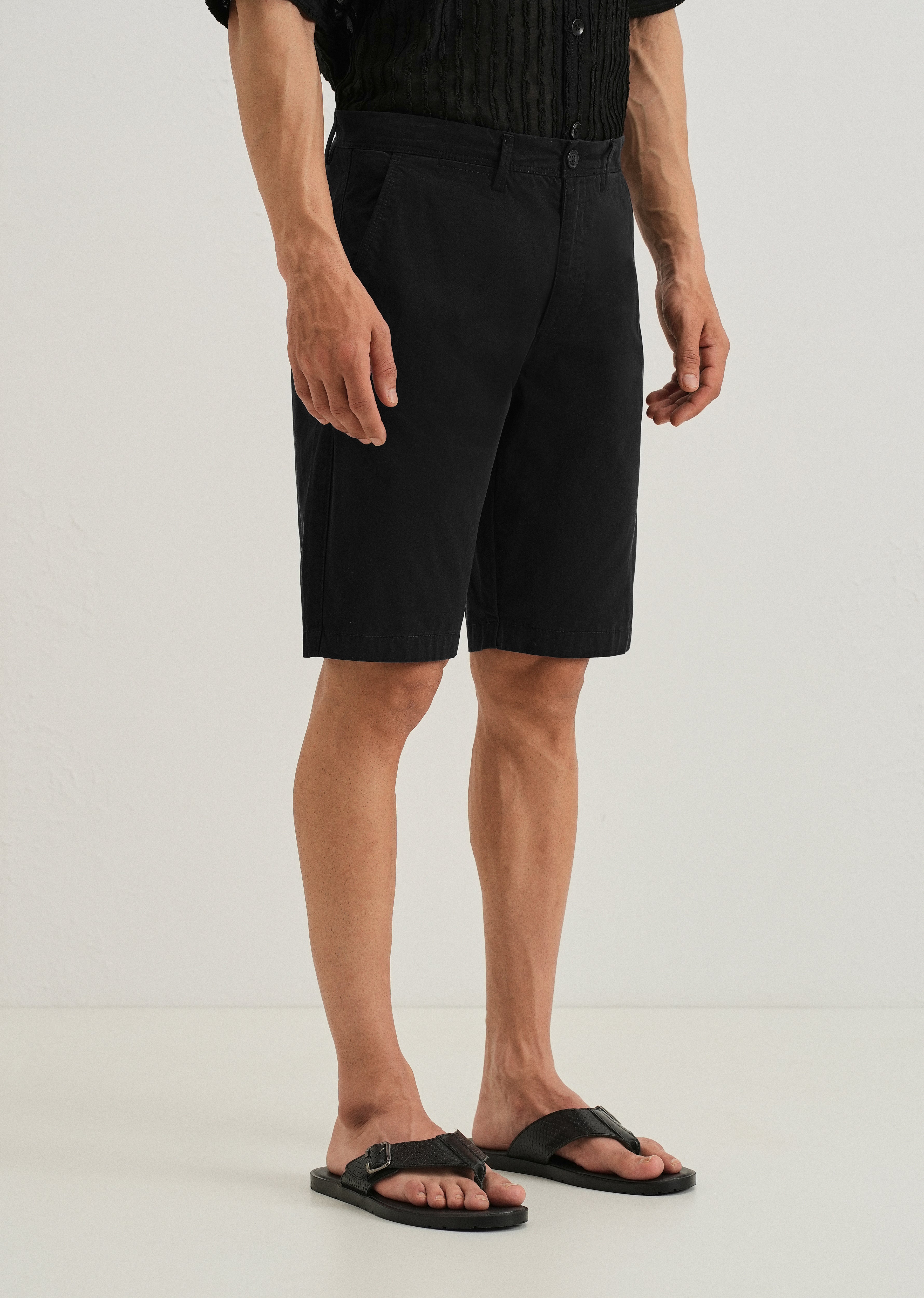 Jet Black Shorts