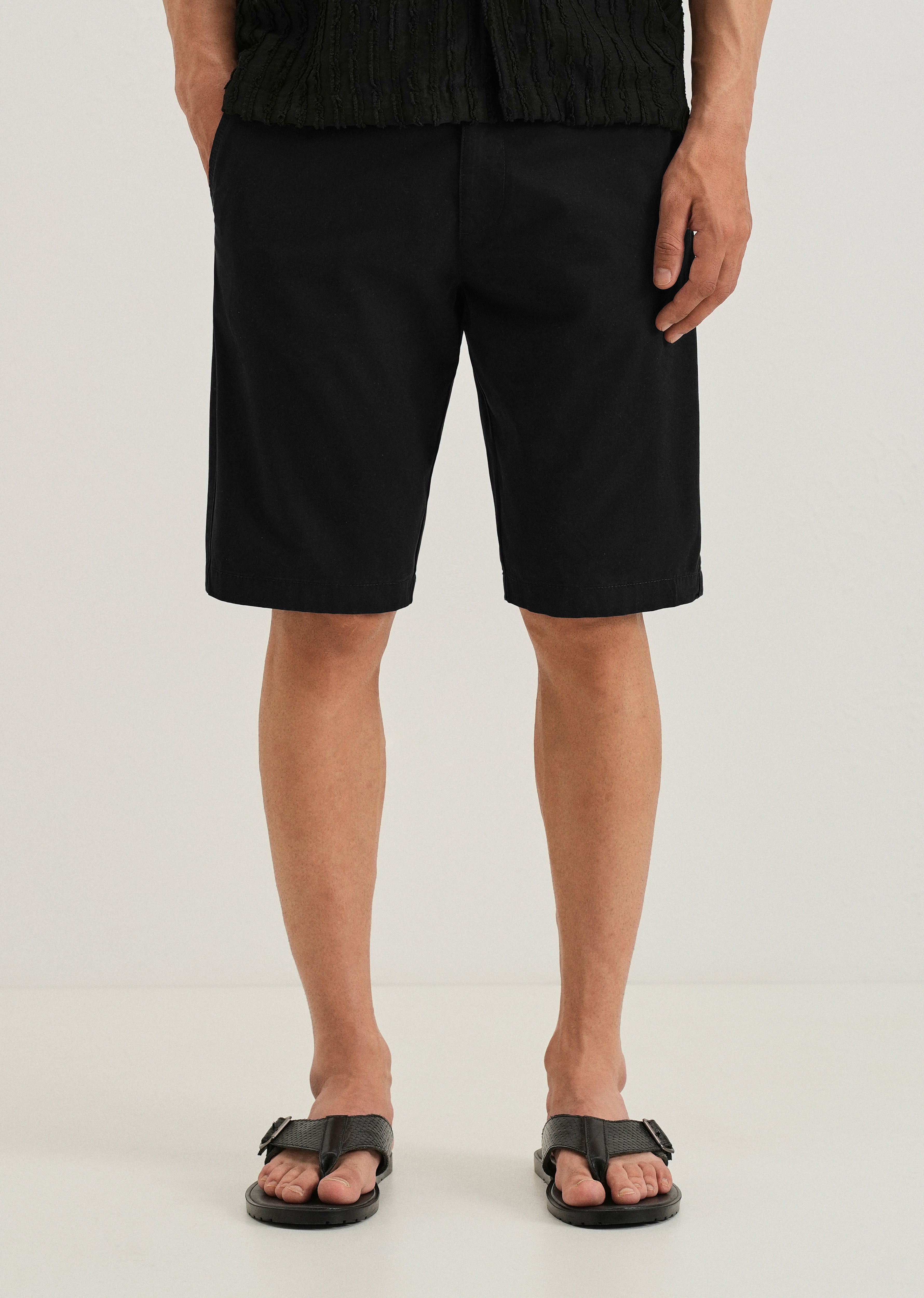 Jet Black Shorts