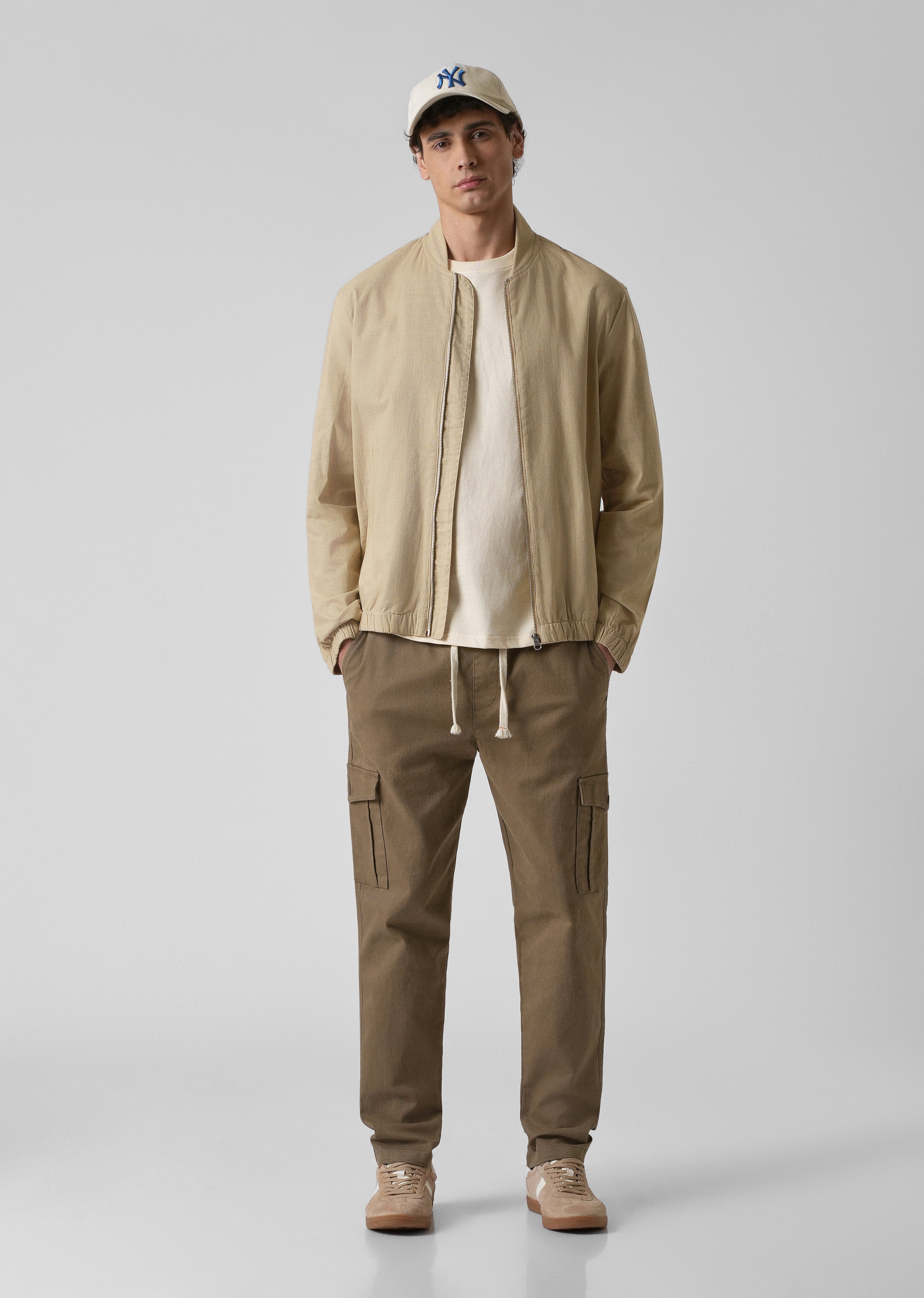 Khaki Regular Fit Cargo Pant