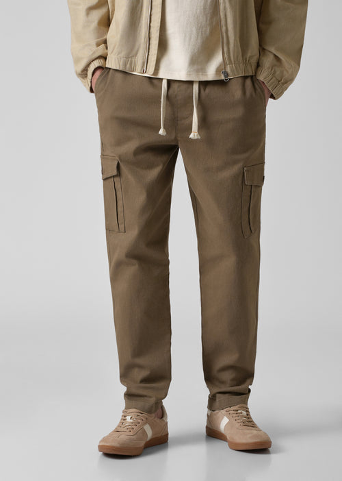 Khaki Regular Fit Cargo Pant