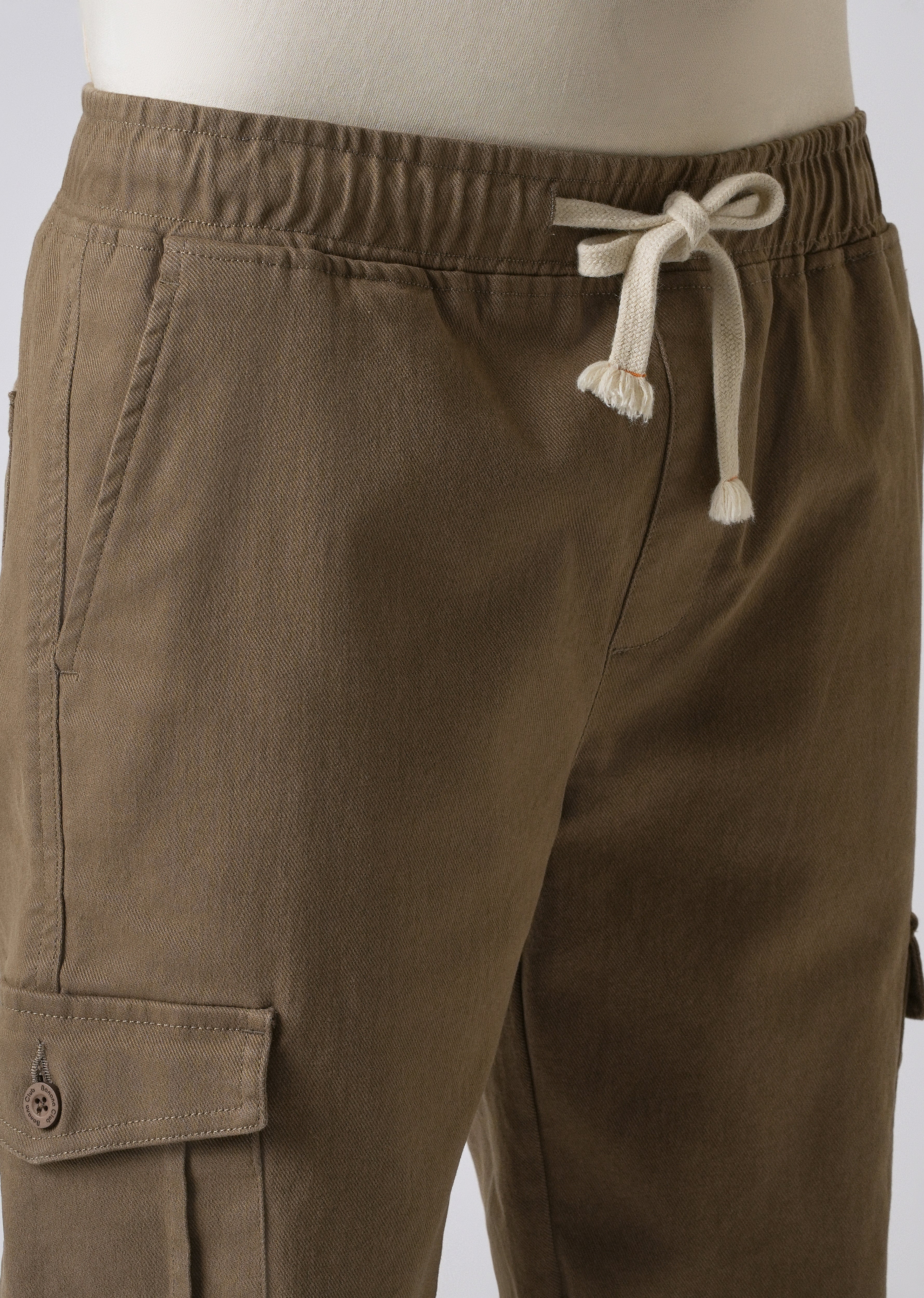 Khaki Regular Fit Cargo Pant