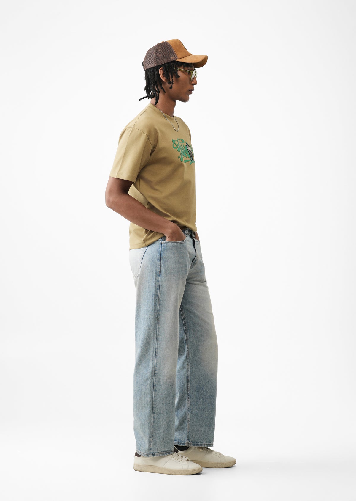 Khaki Rubber Print T-shirt