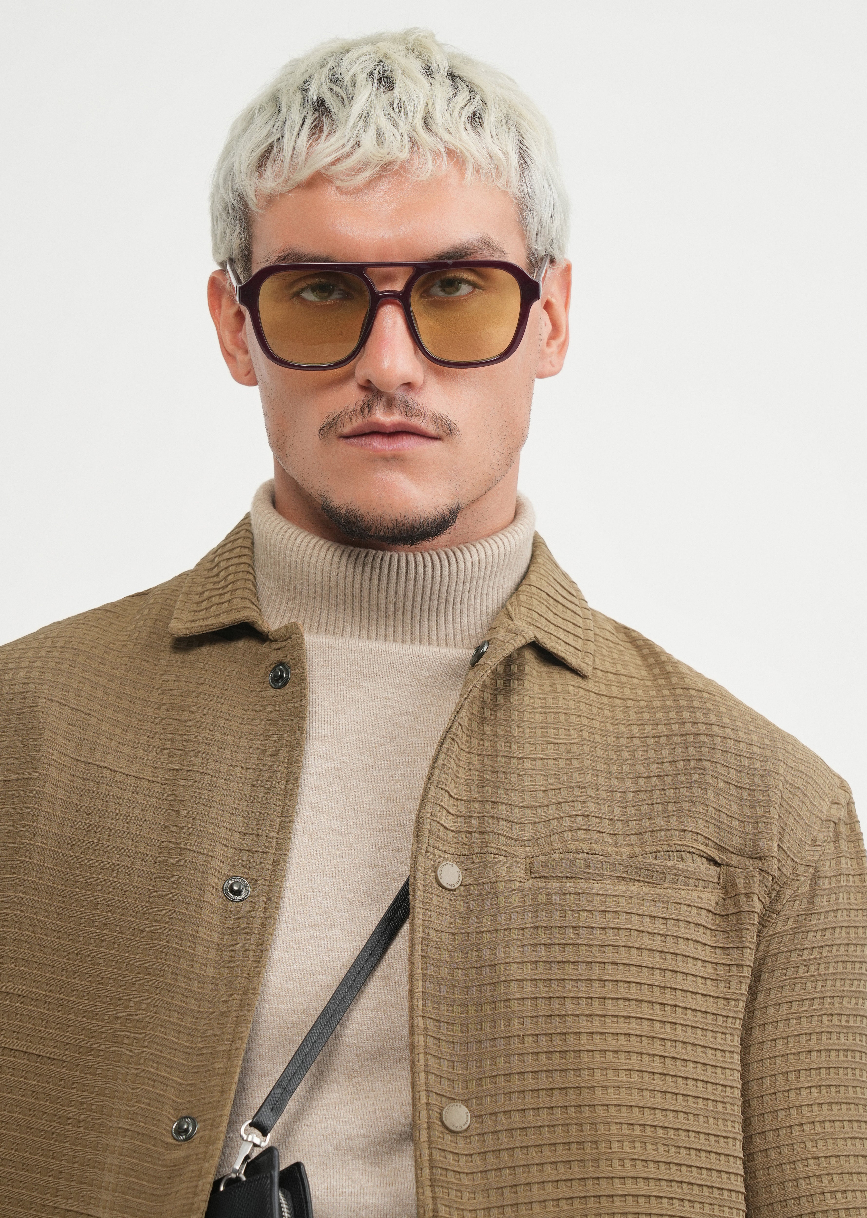 Khaki Textured Shacket