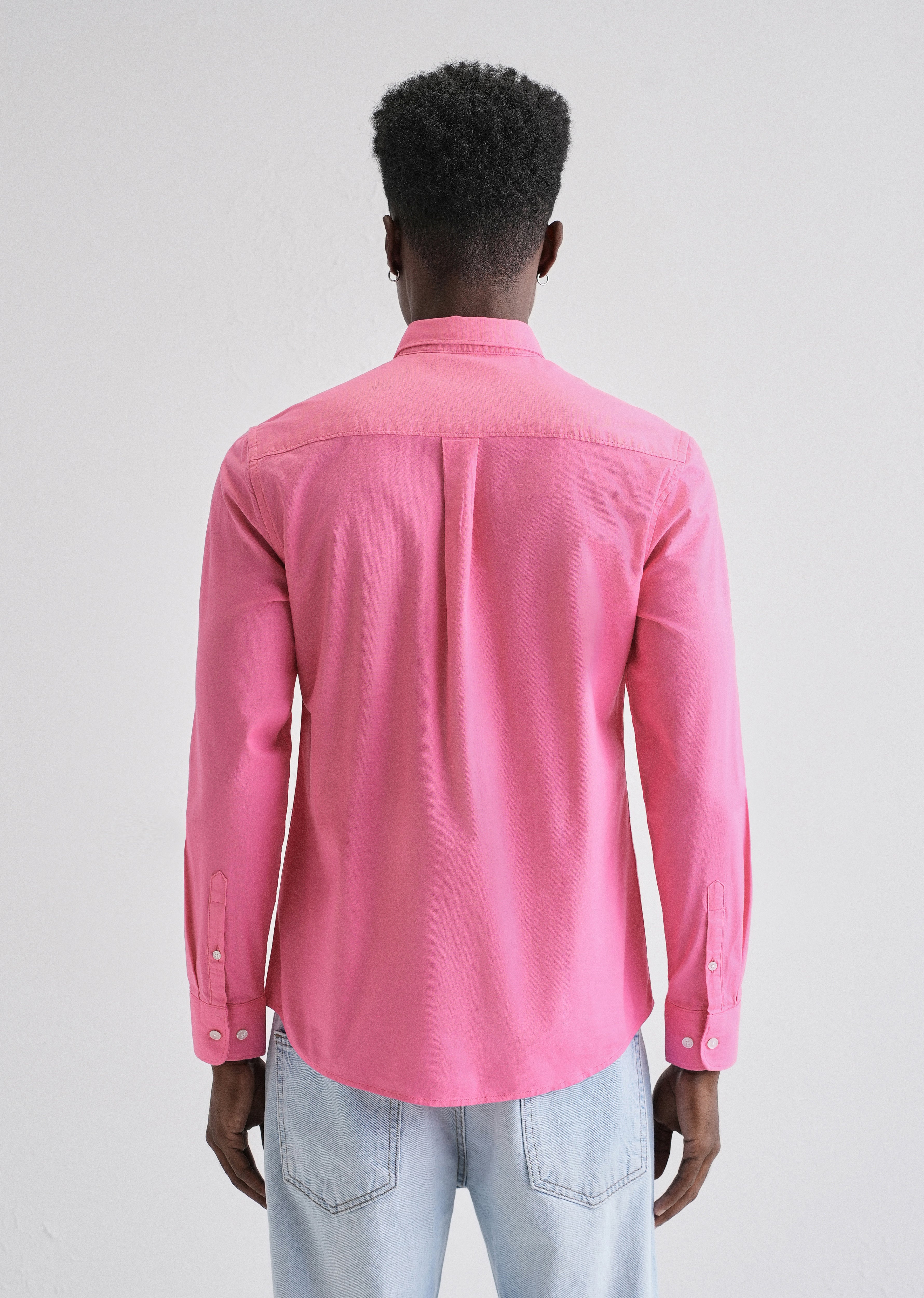 Knockout Pink Plain Oxford Shirt