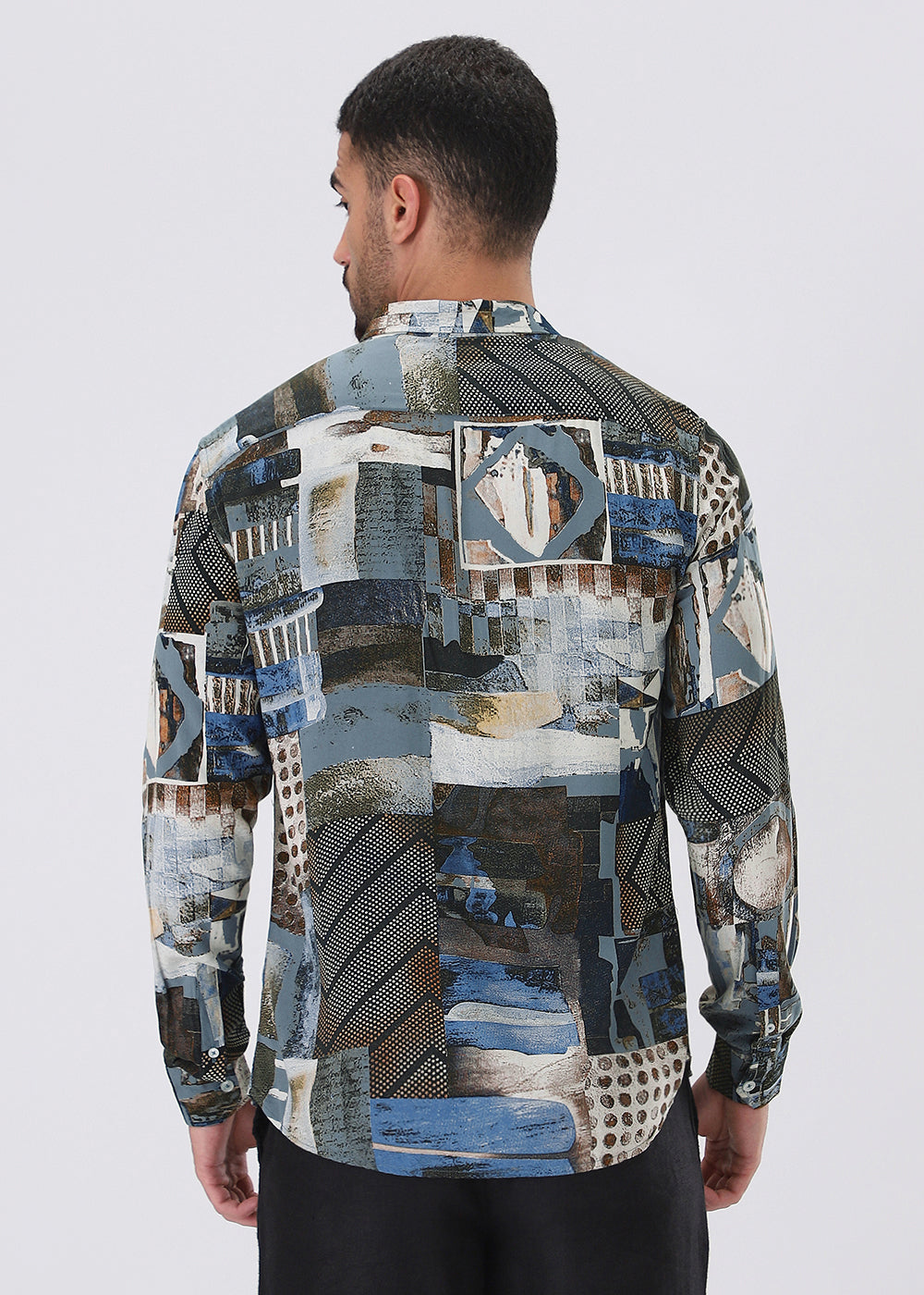 Lattice Azure Feather shirt