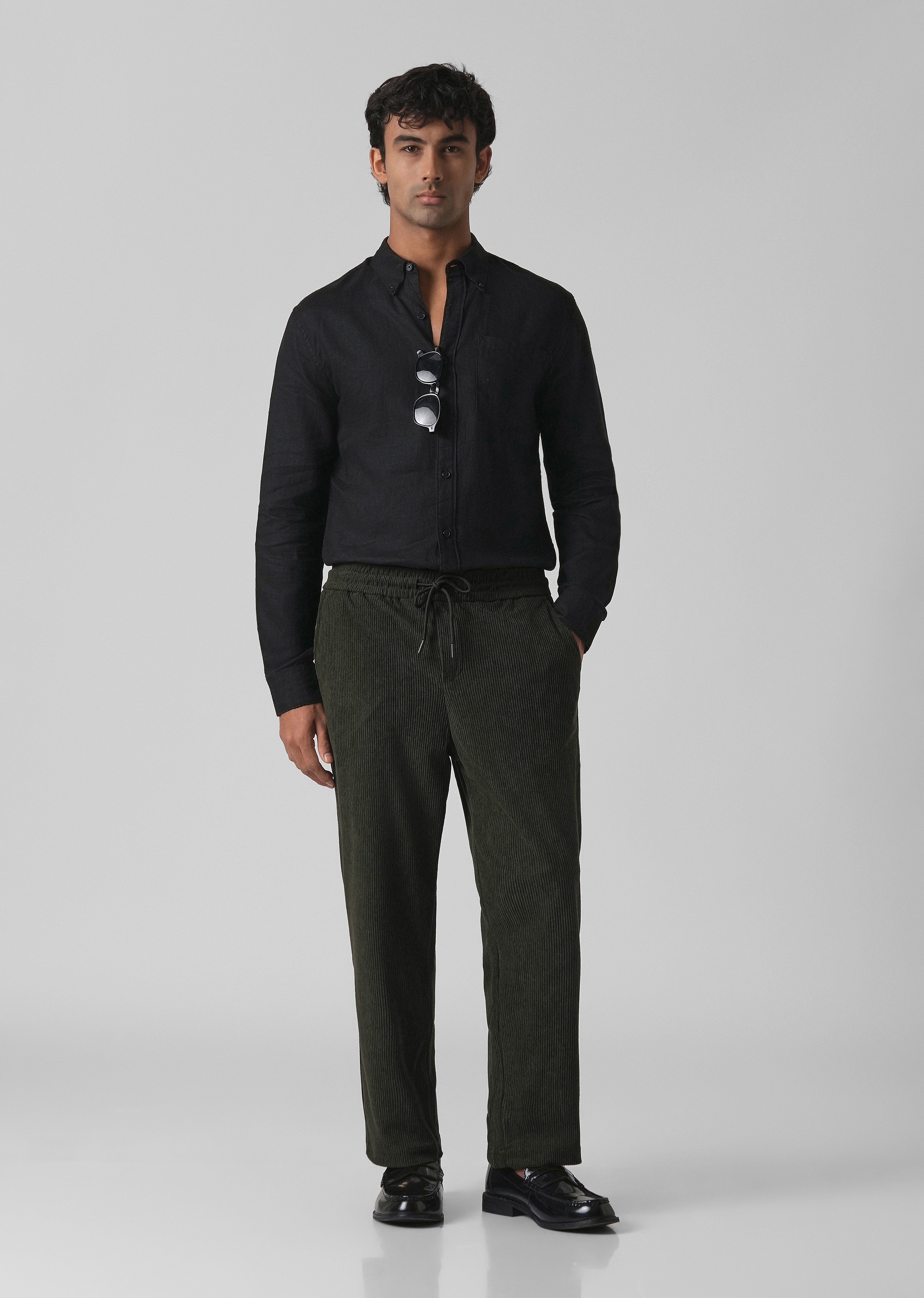 Laurel Green Corduroy Pants