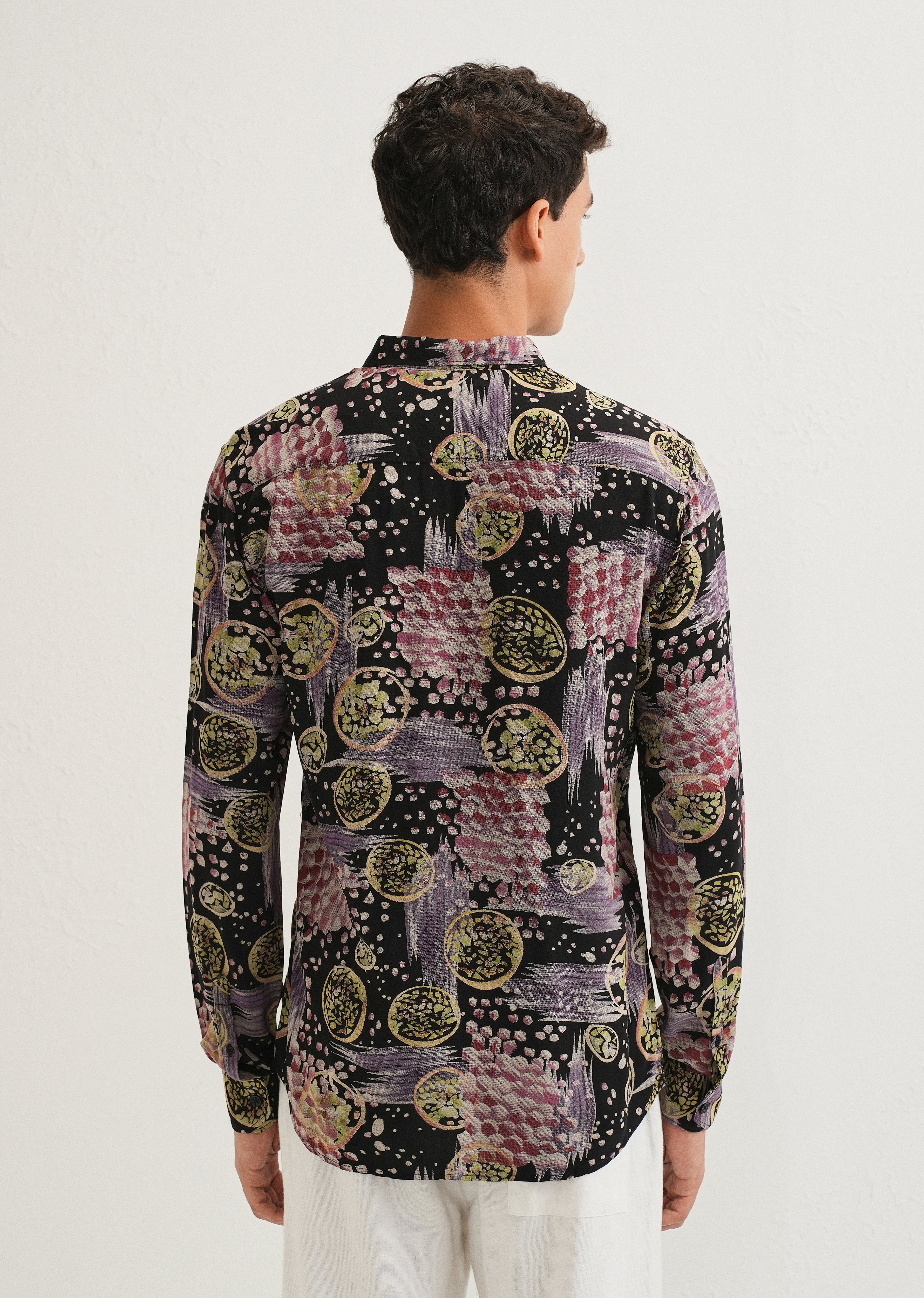 Lavender Abstract Feather Shirt