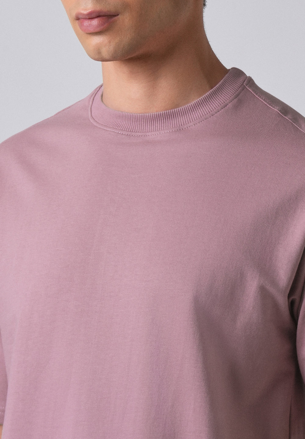 Lavender Basic Relaxed Fit T-shirt