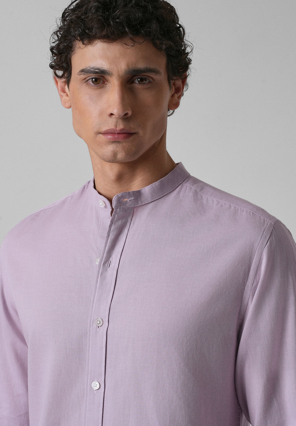 Lavender Cotton Linen Shirt