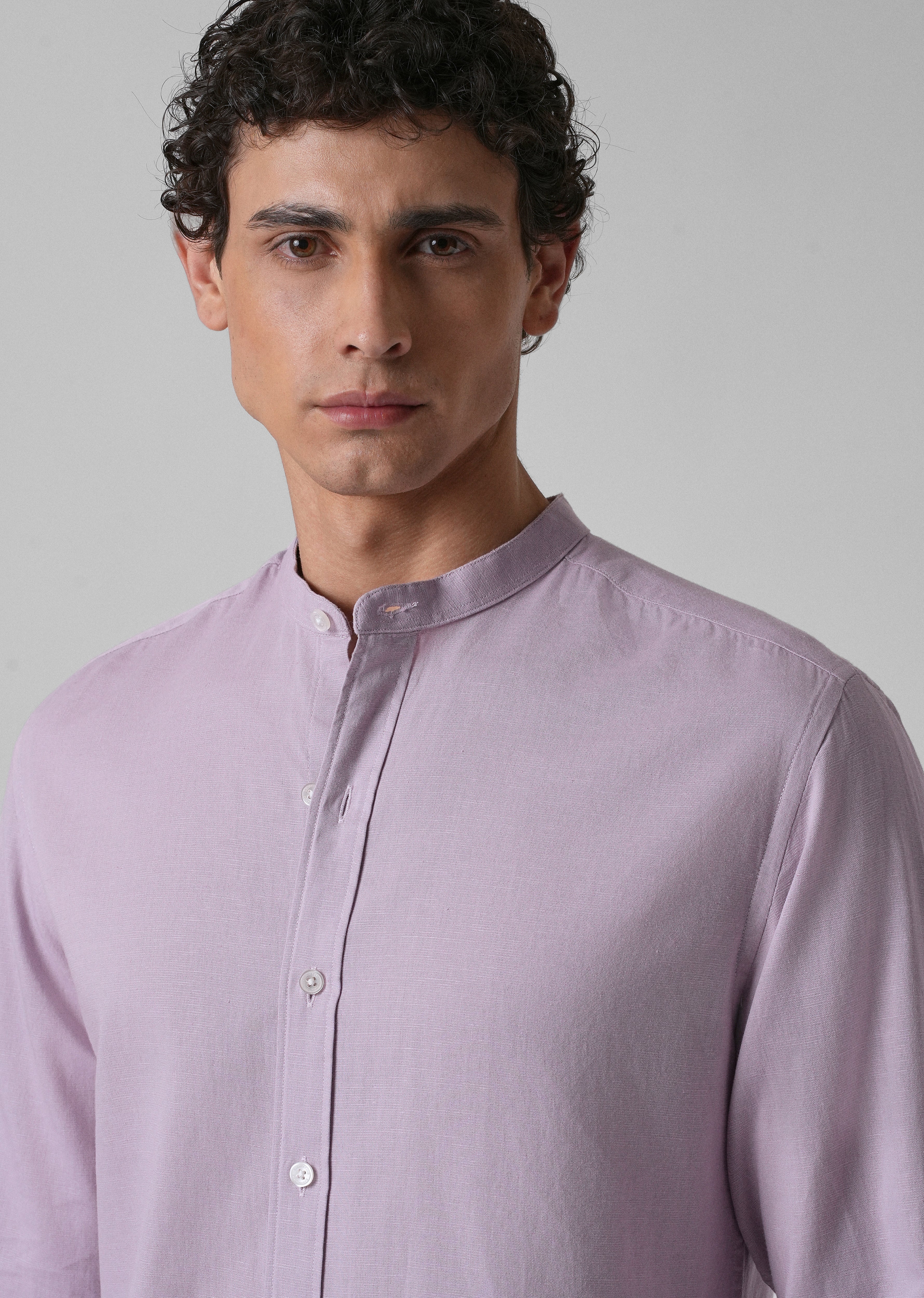 Lavender Cotton Linen Shirt