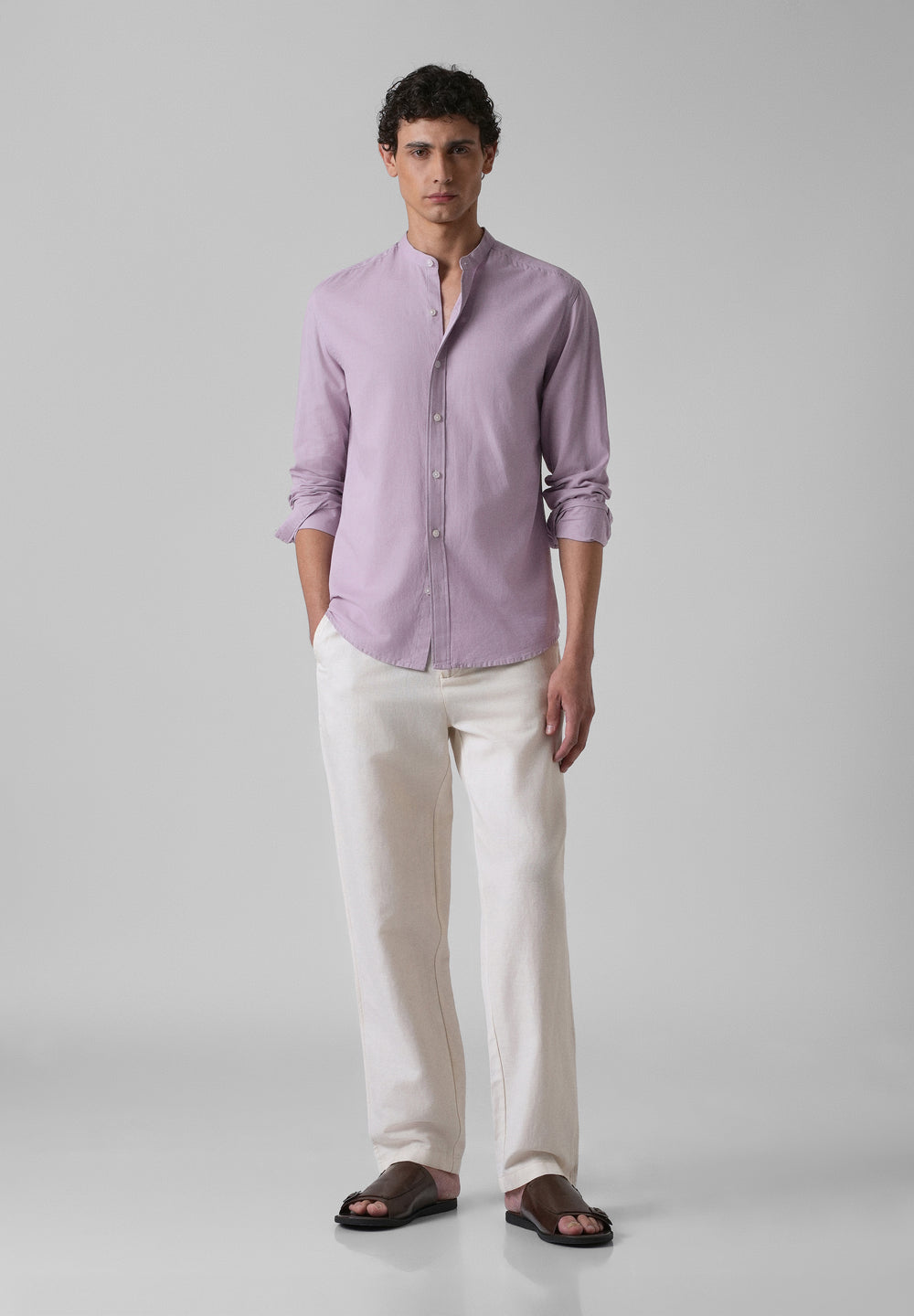 Lavender Cotton Linen Shirt