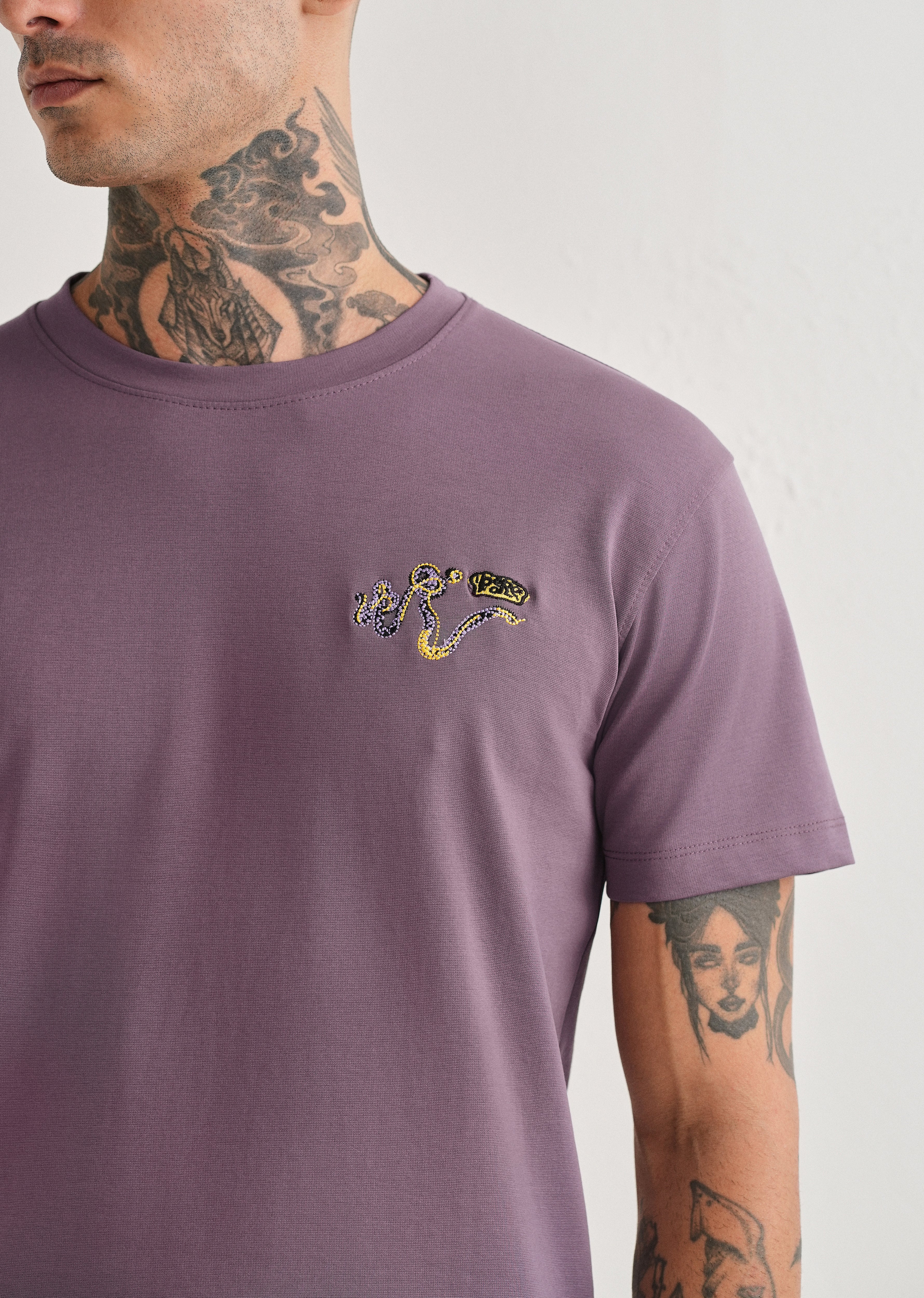 Lavender Graphic Printed T-shirt