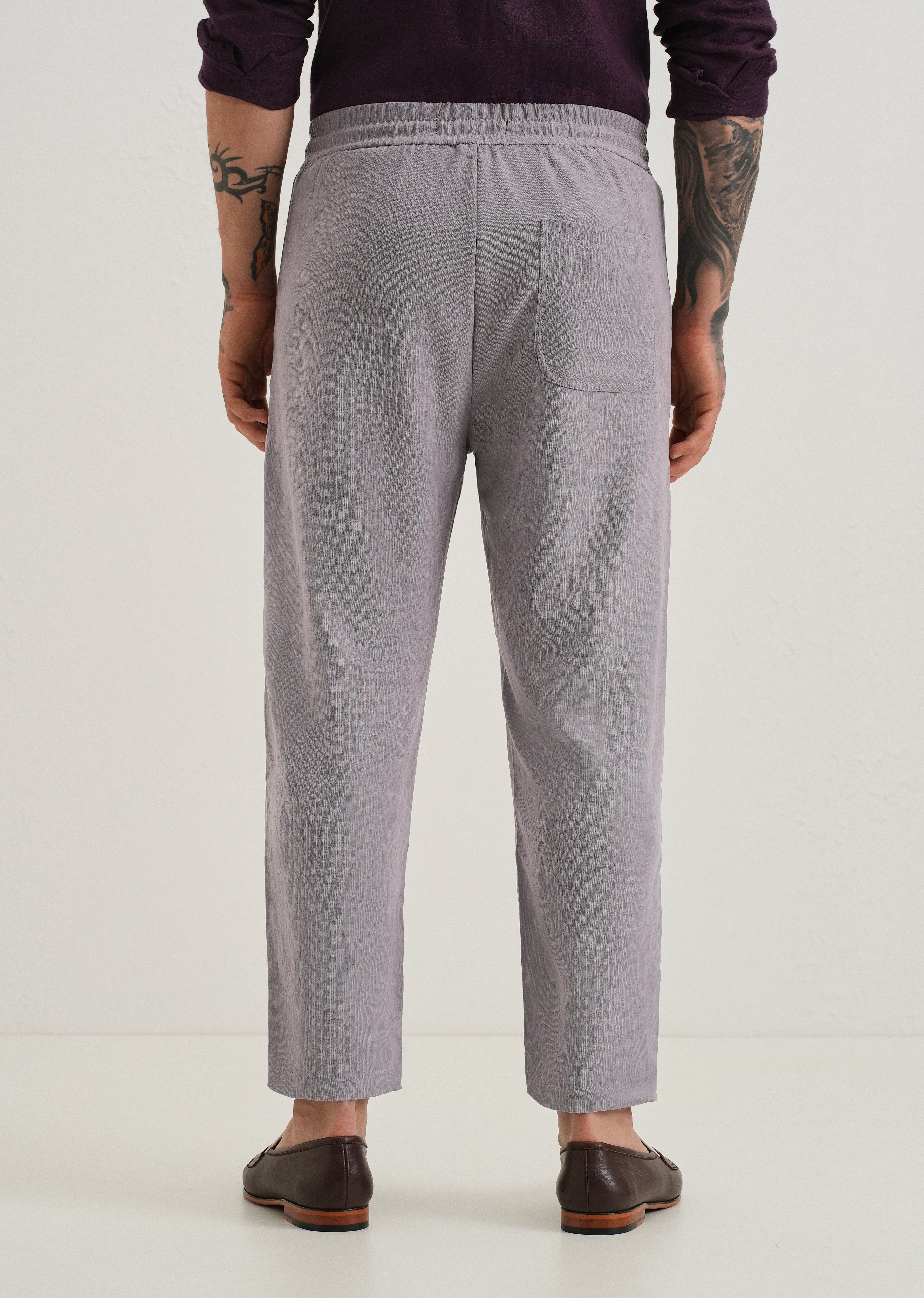 Lavender Pin Stripe Corduroy Pant