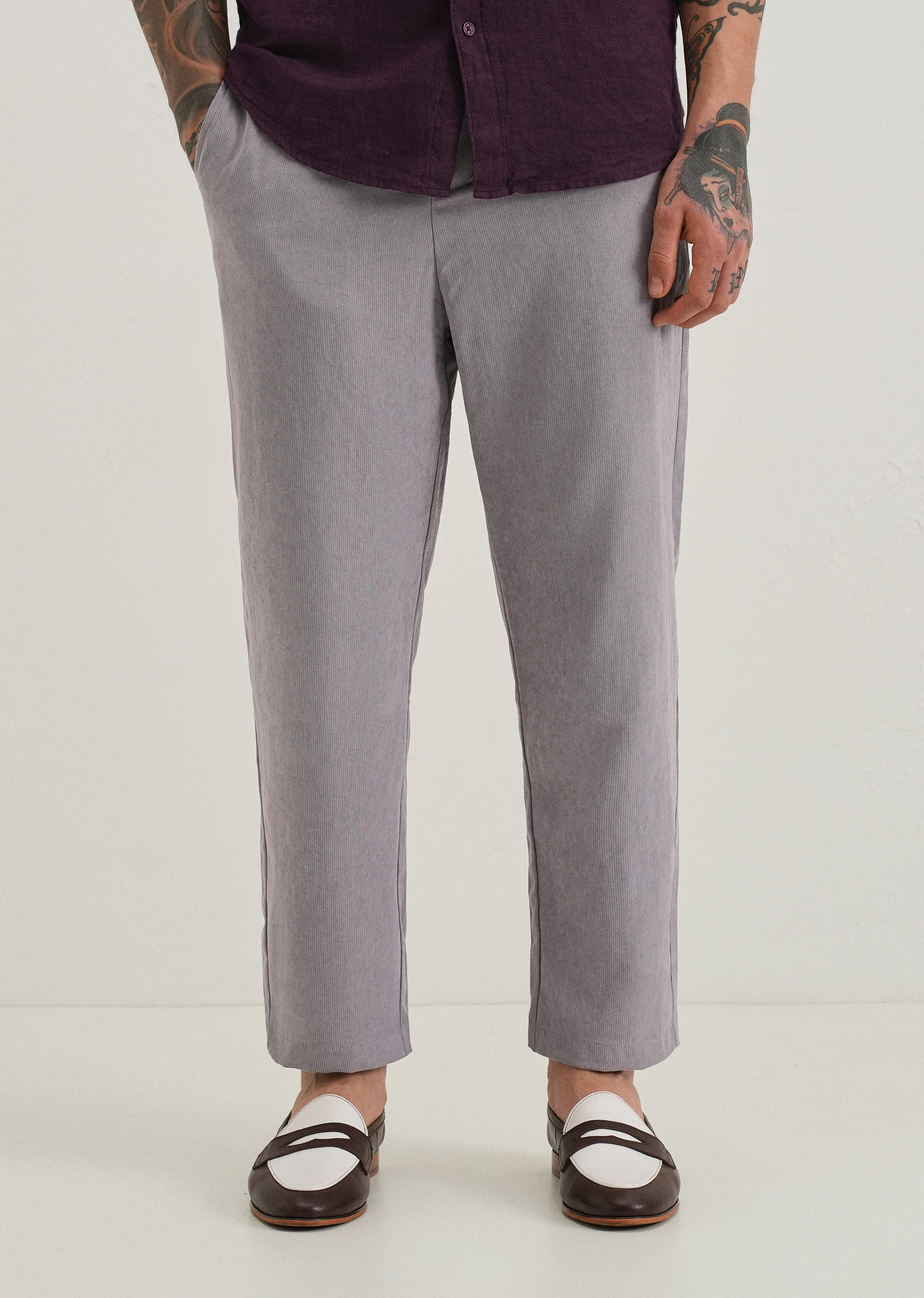 Lavender Pin Stripe Corduroy Pant