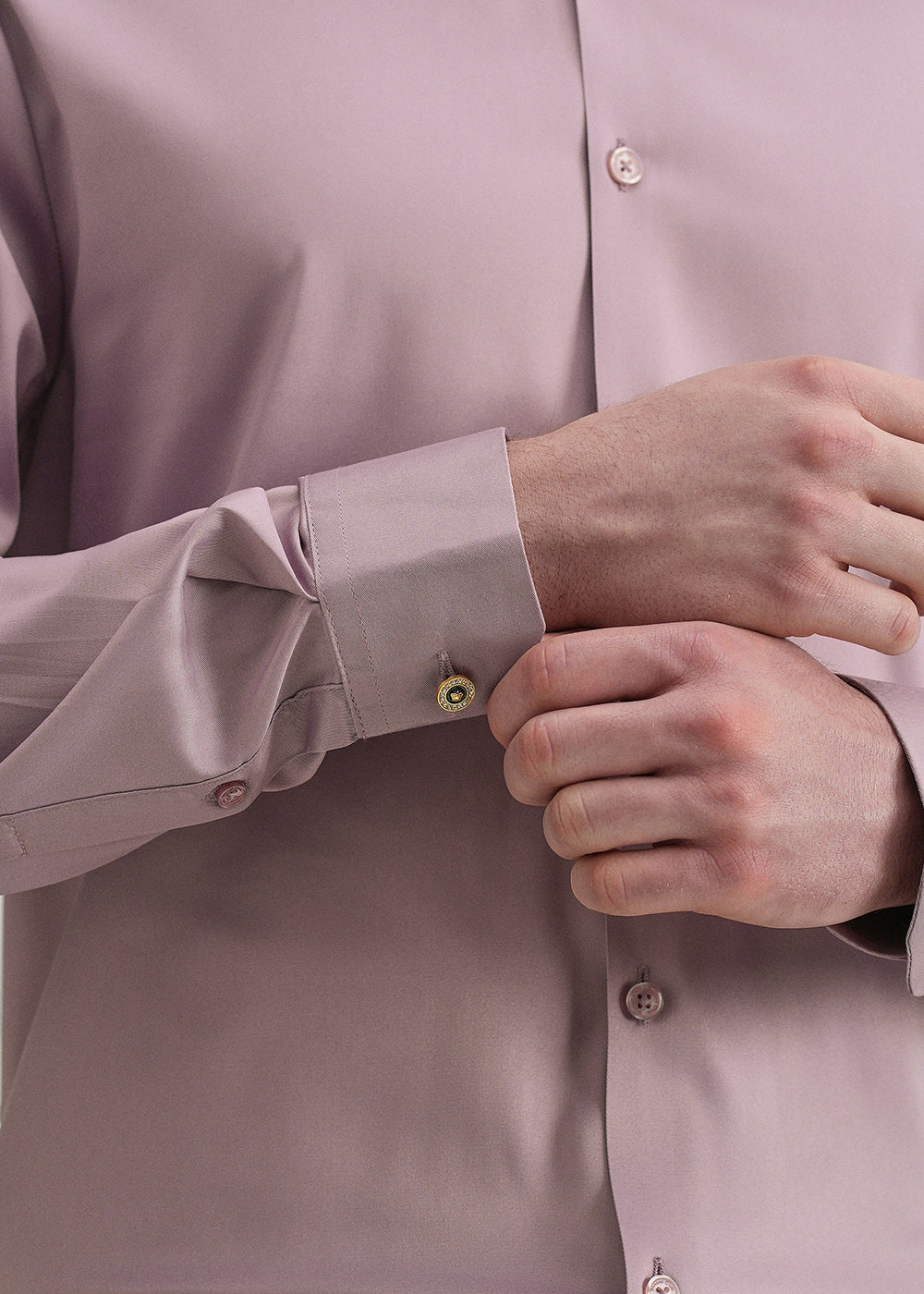 Lavender Plain Stitchless Placket Shirt