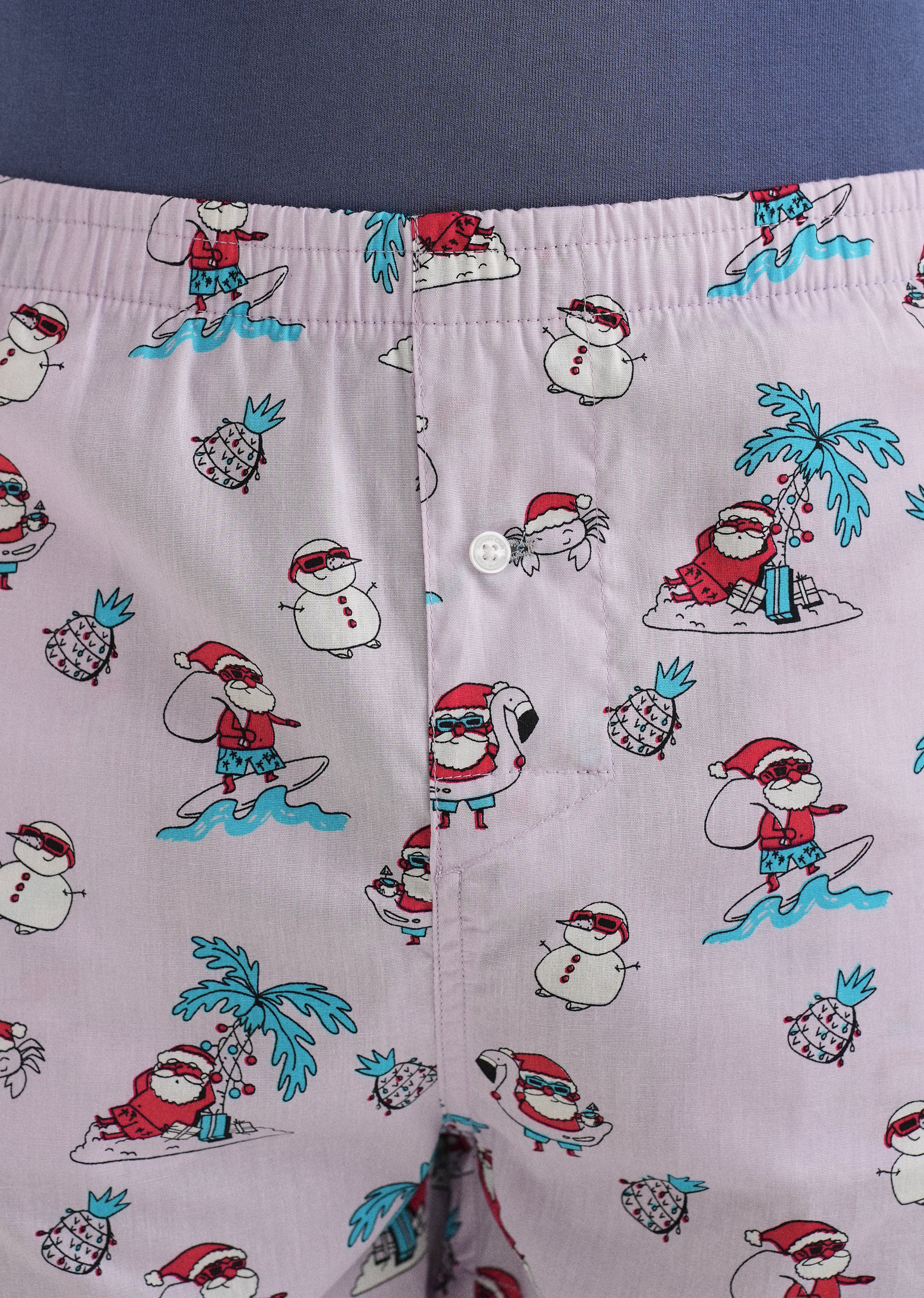 Lavender Xmas Printed Boxer