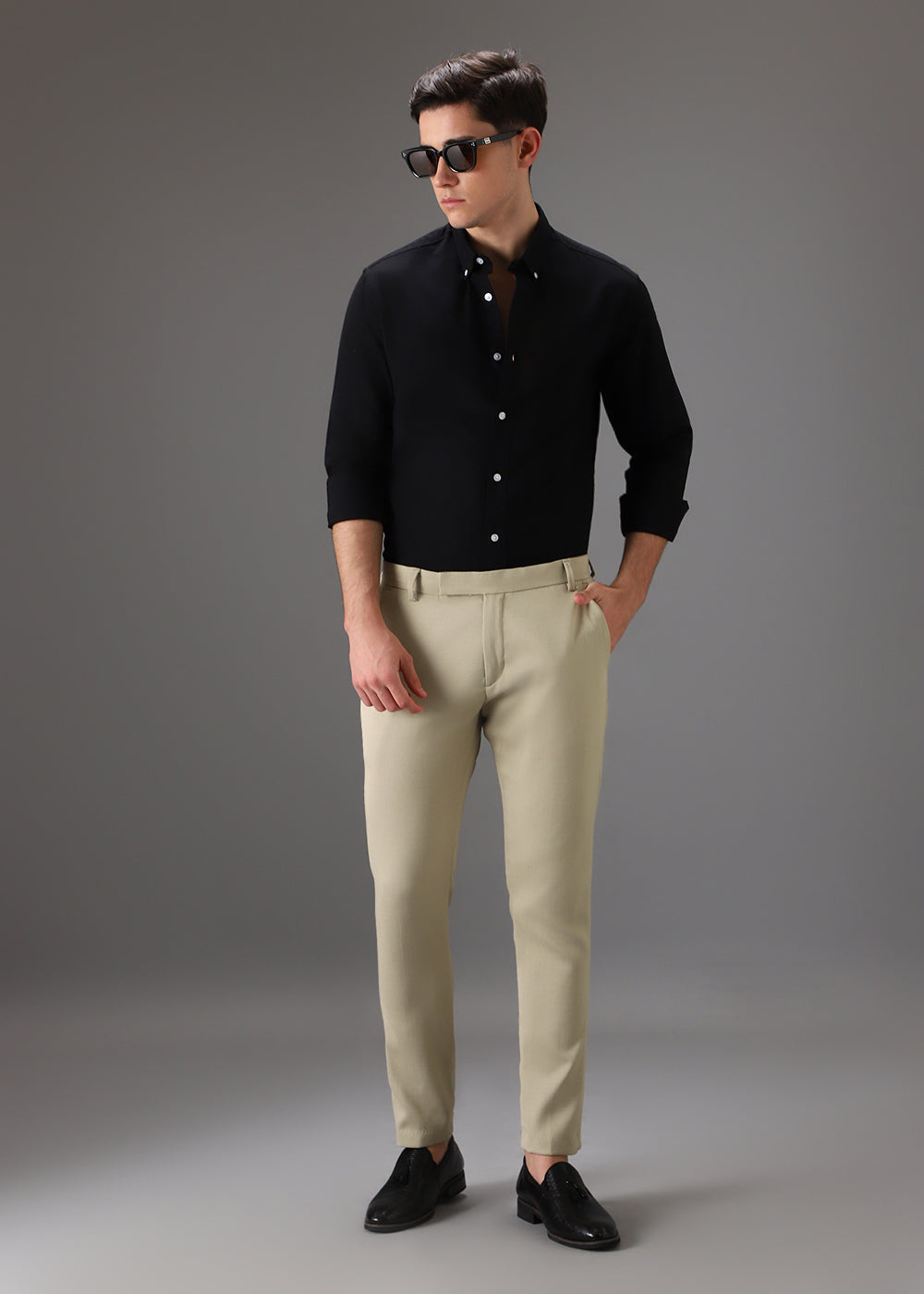 Light Beige Formal Trouser