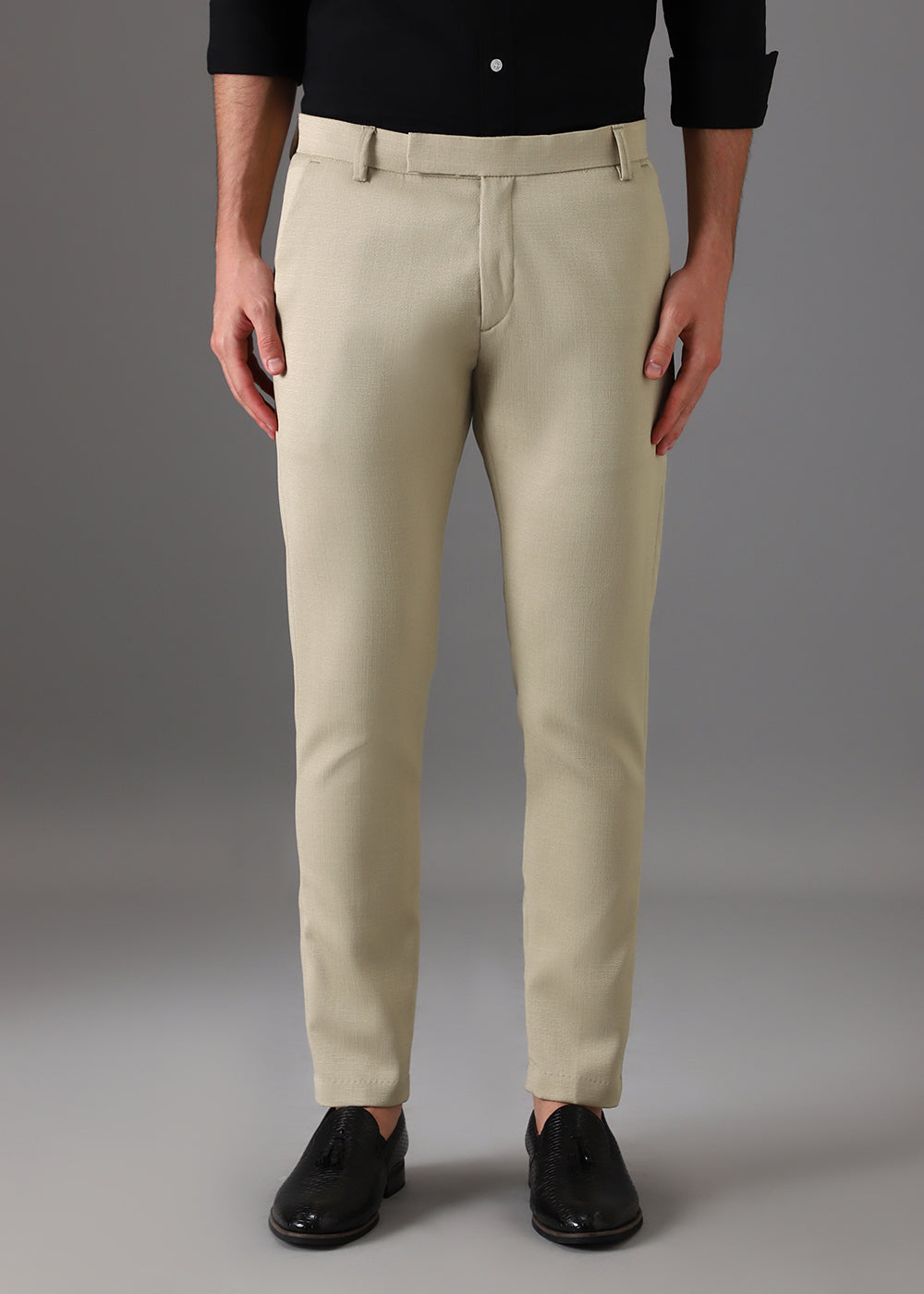Light Beige Formal Trouser