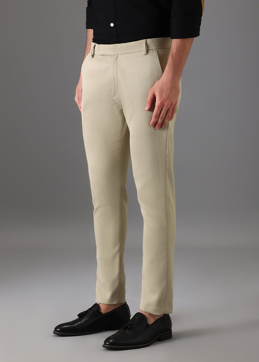 Light Beige Formal Trouser