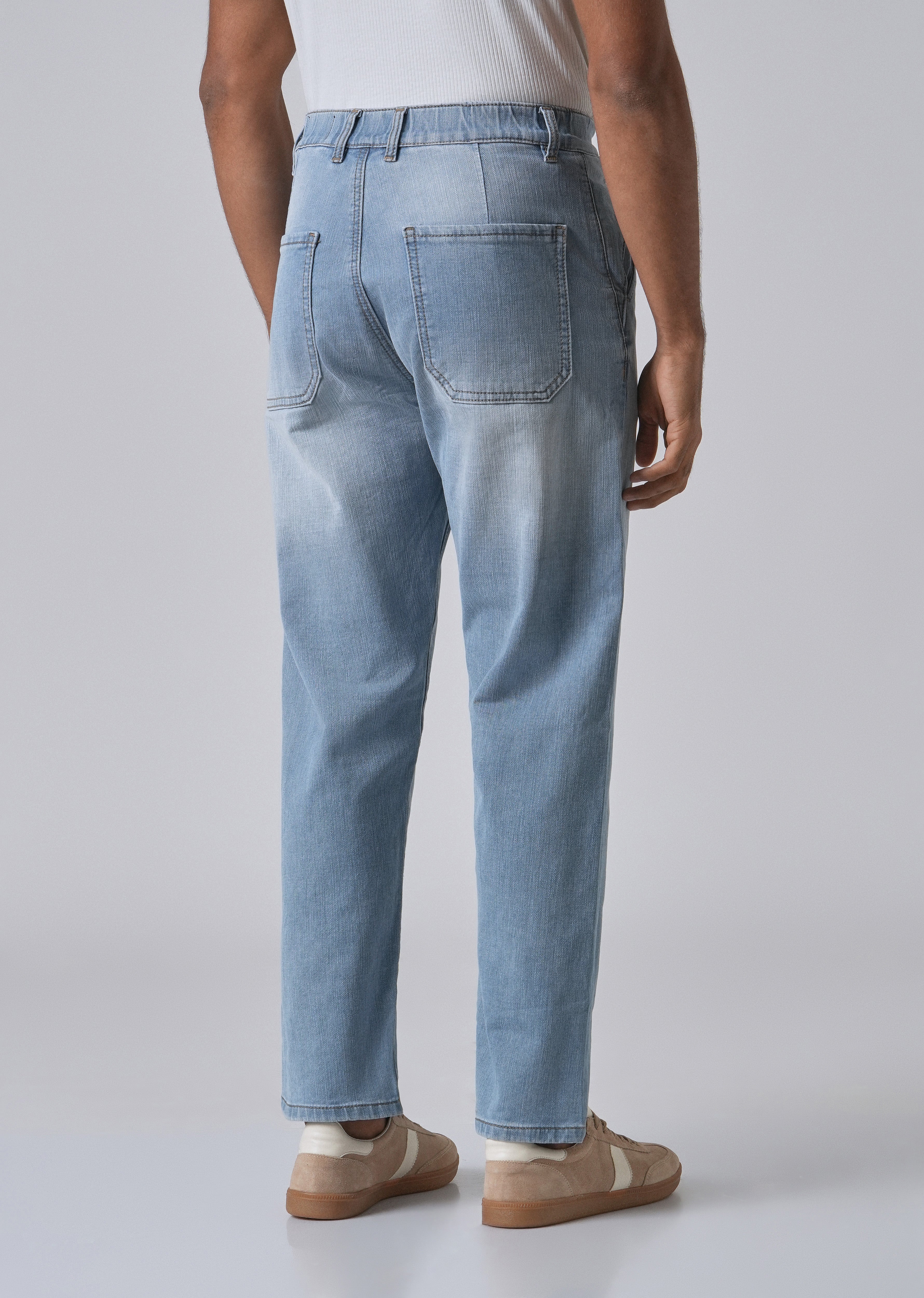 Light Blue Fade Regular Fit Denim