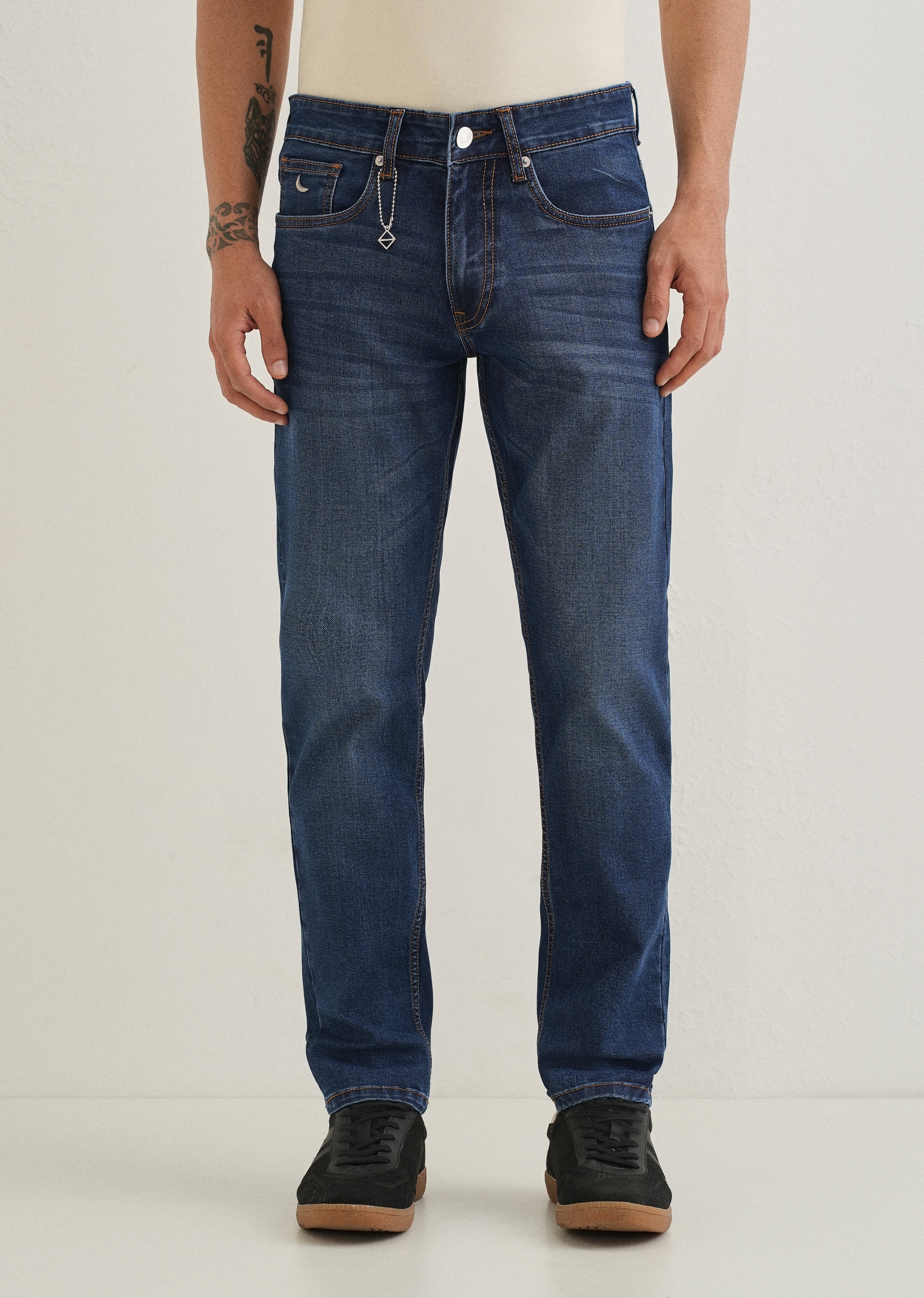 Light Blue Fade Ankle Fit Jeans