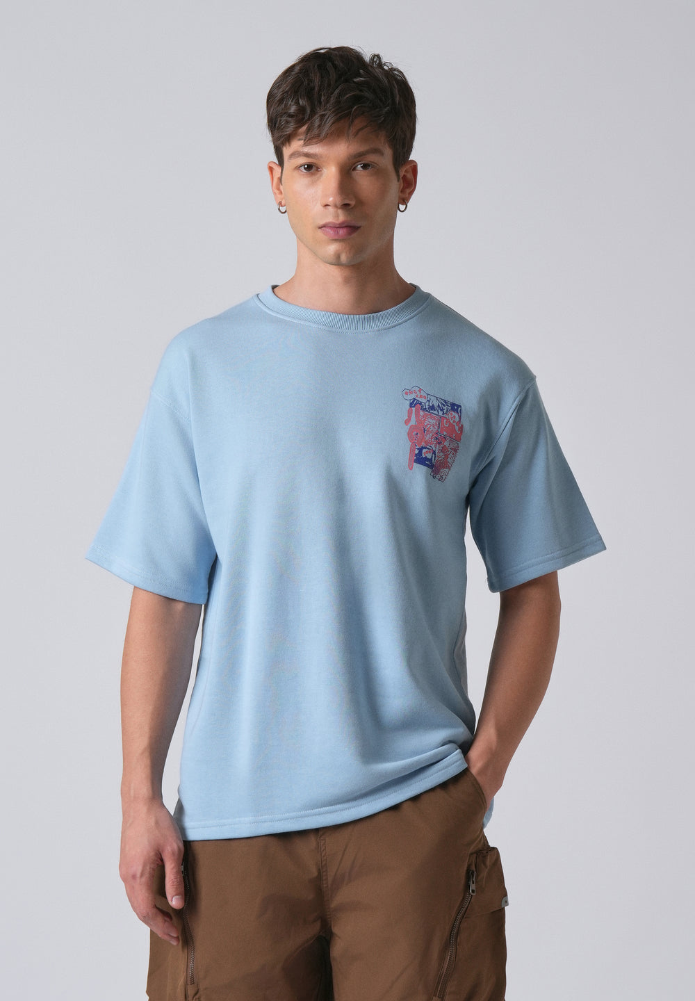 Light Blue Oversized T-shirt