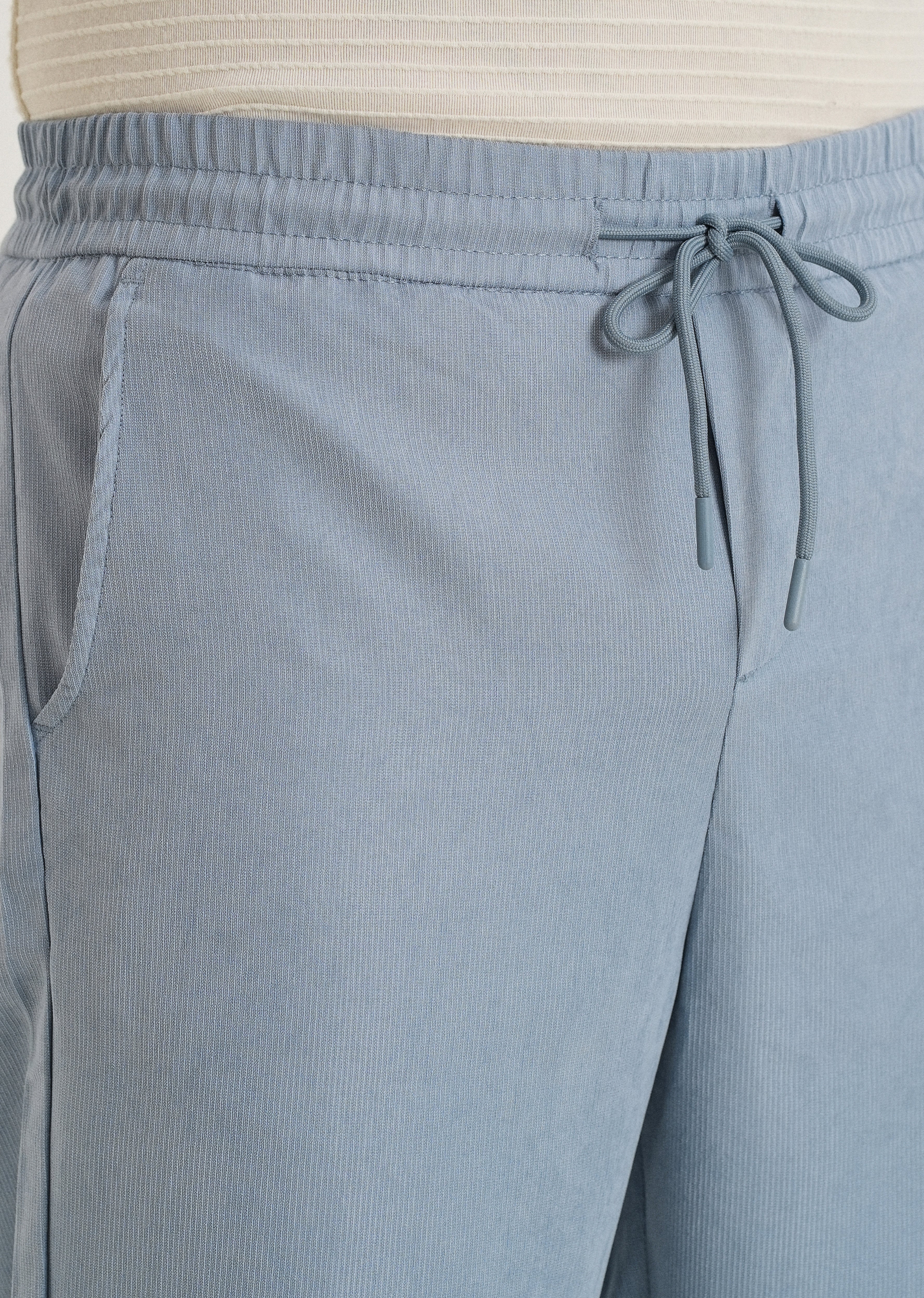 Light Blue Pin Stripe Corduroy Pant