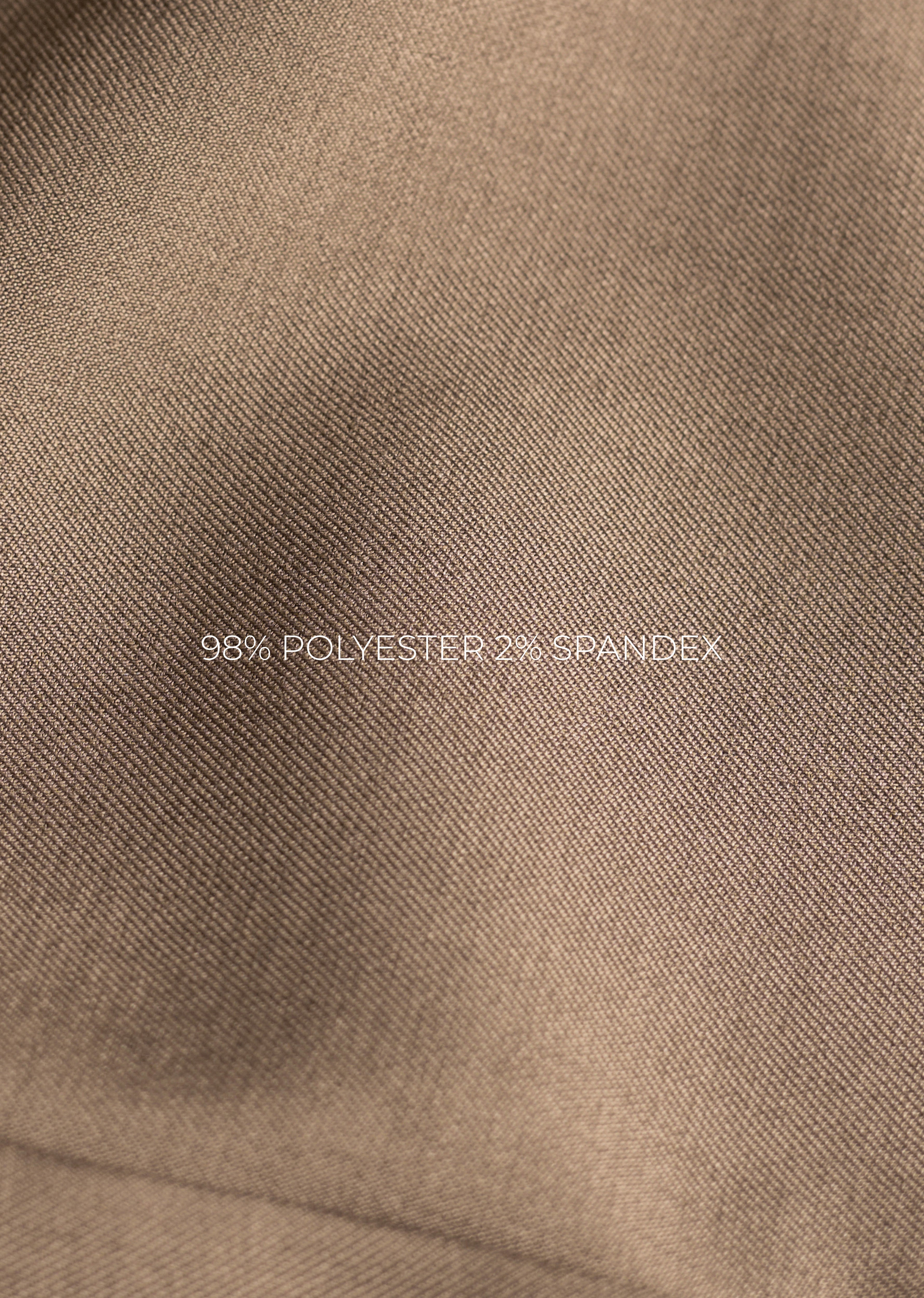 Light Brown Slim Fit Flex Waist Trouser
