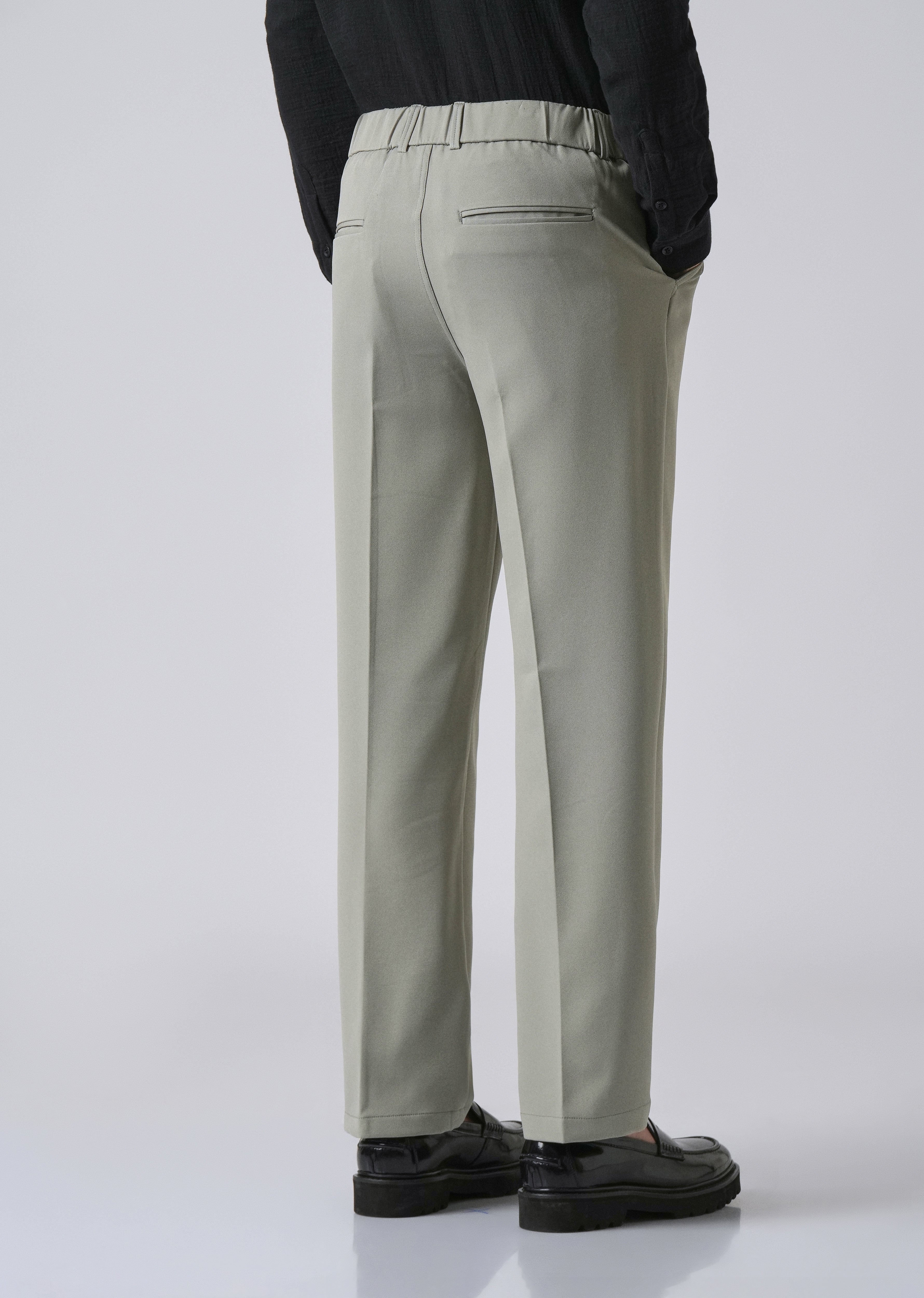 Light Green Relaxed Fit Trousers