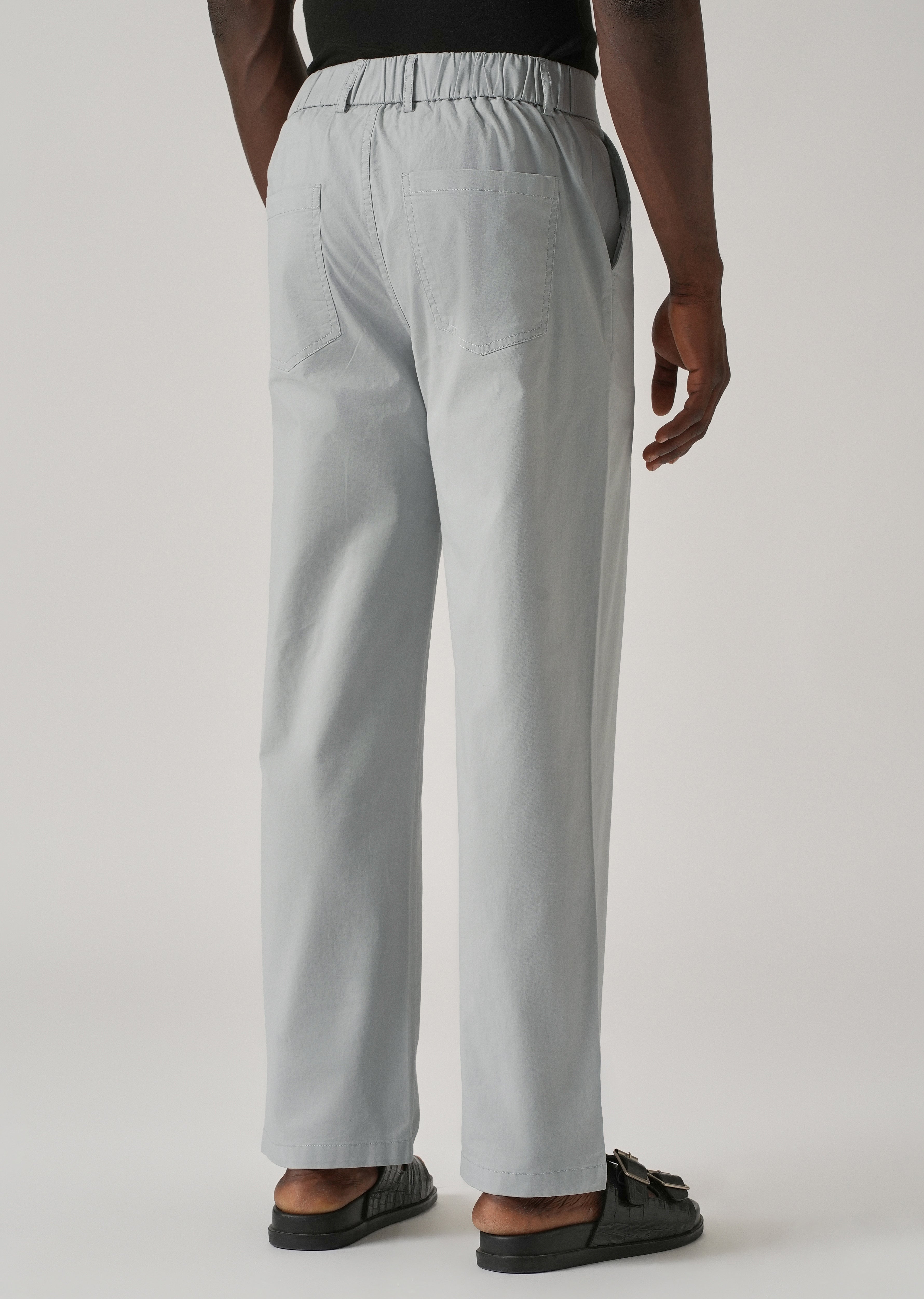 Baggy Fit Light Grey Chinos
