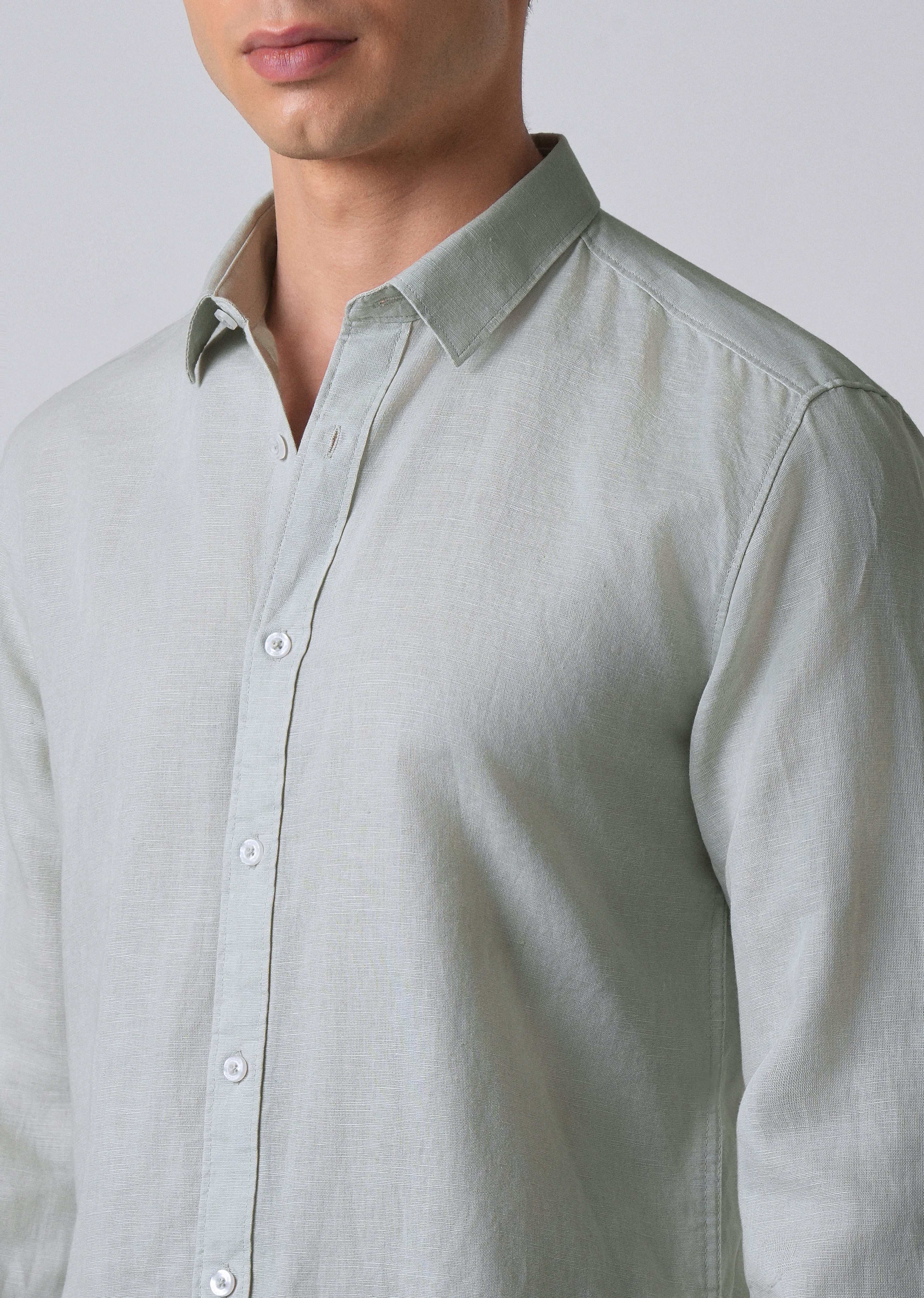 Light Grey Linen Shirt