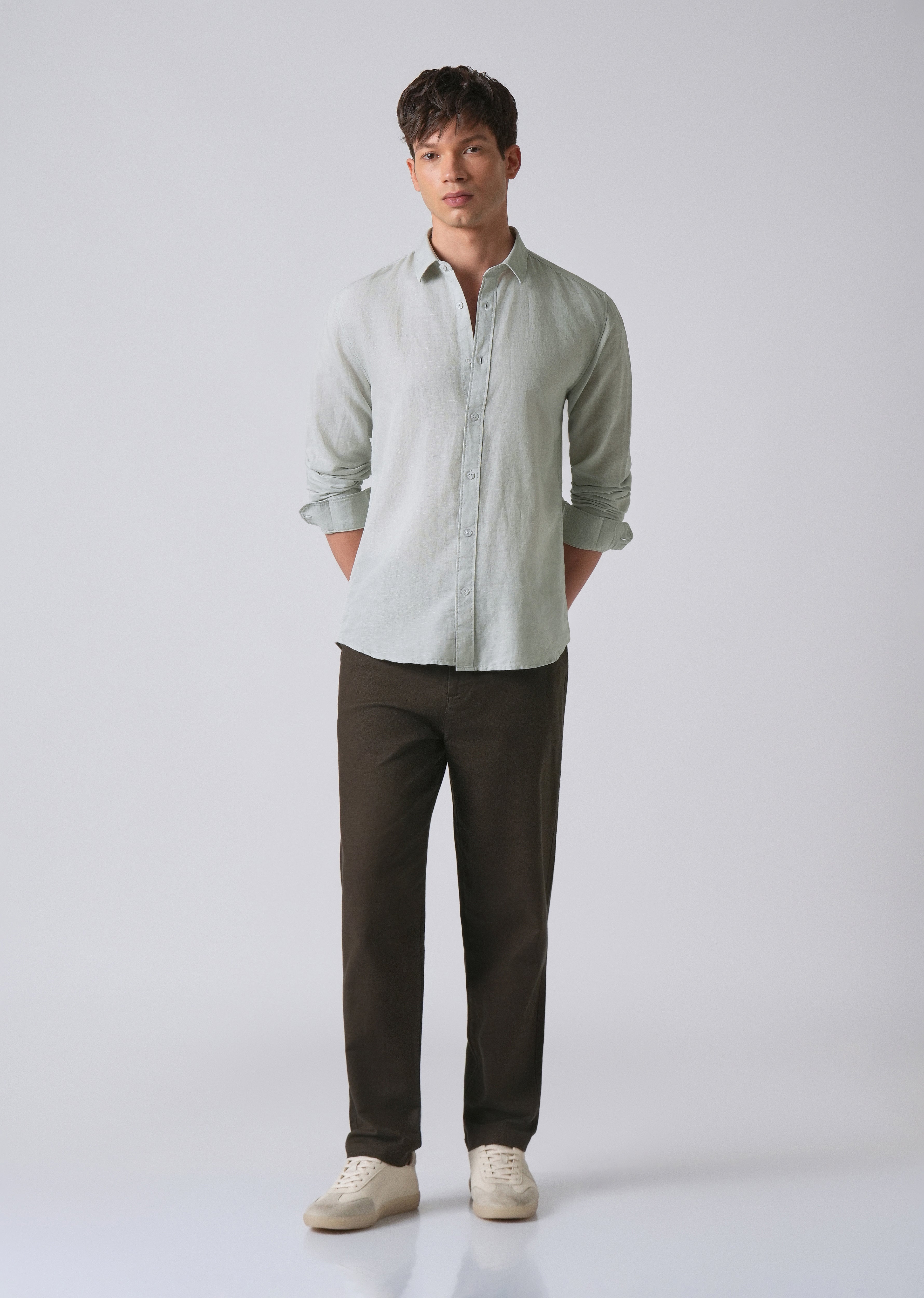 Light Grey Linen Shirt