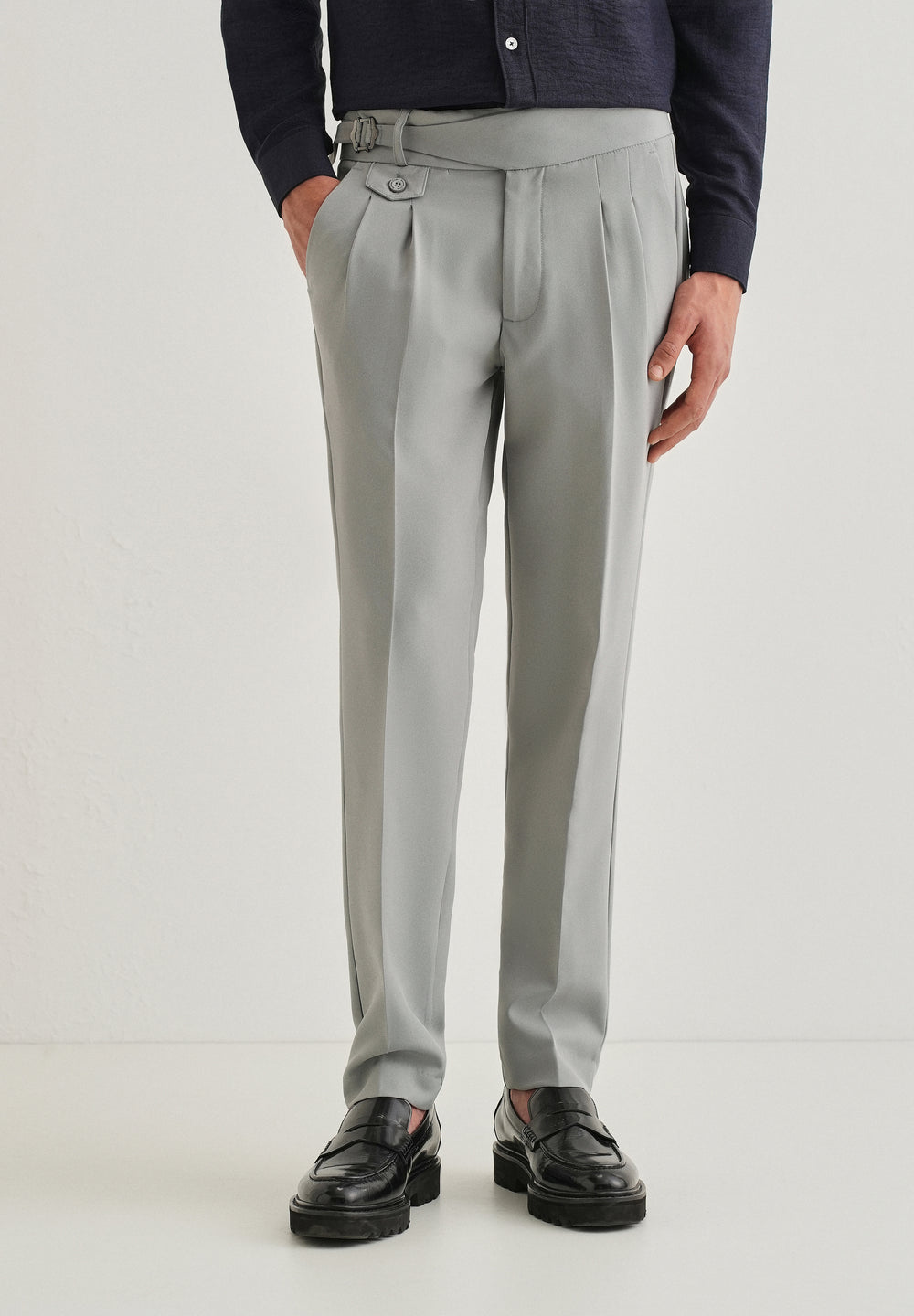 Light Grey Gurkha Pant