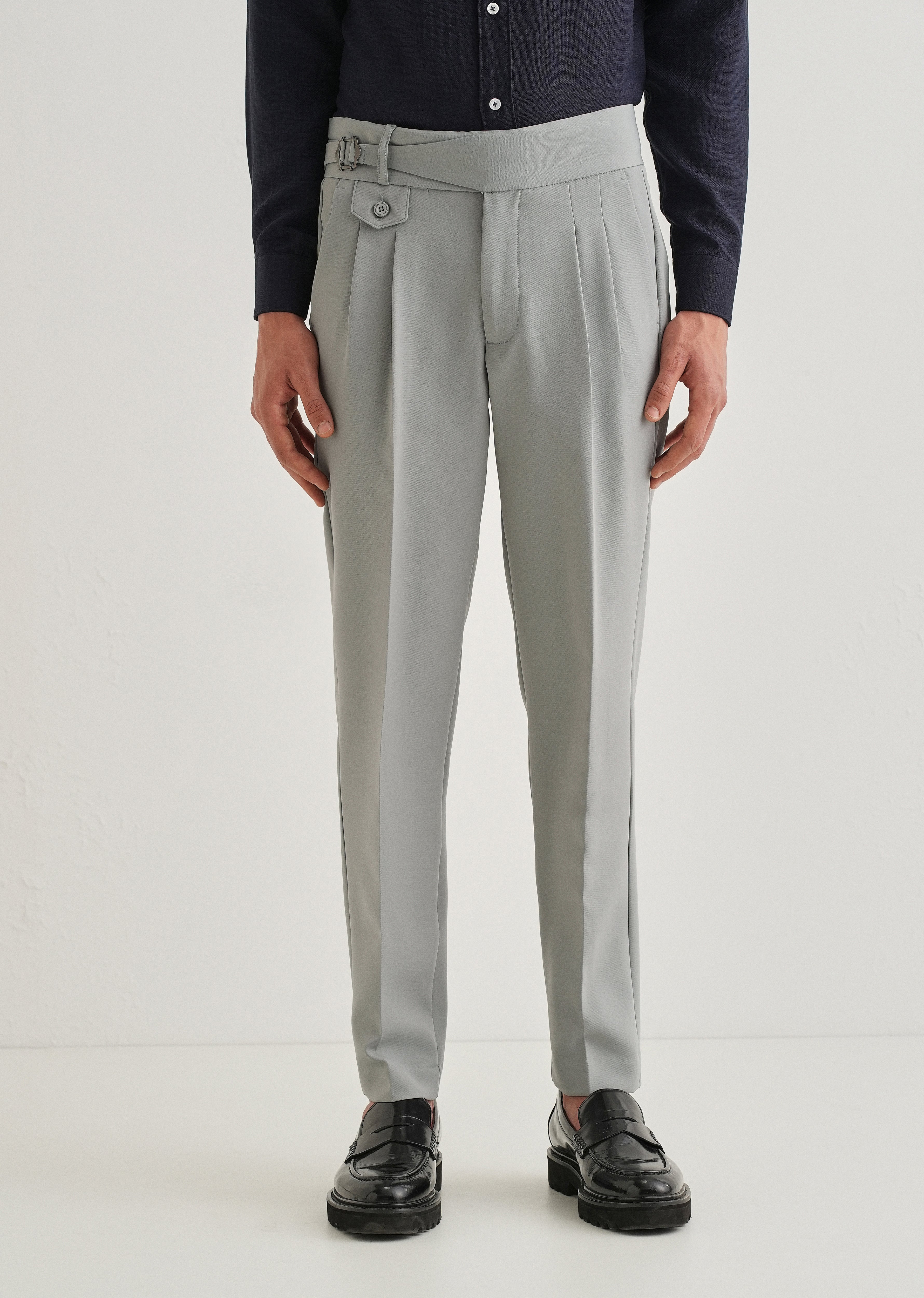 Light Grey Gurkha Pant