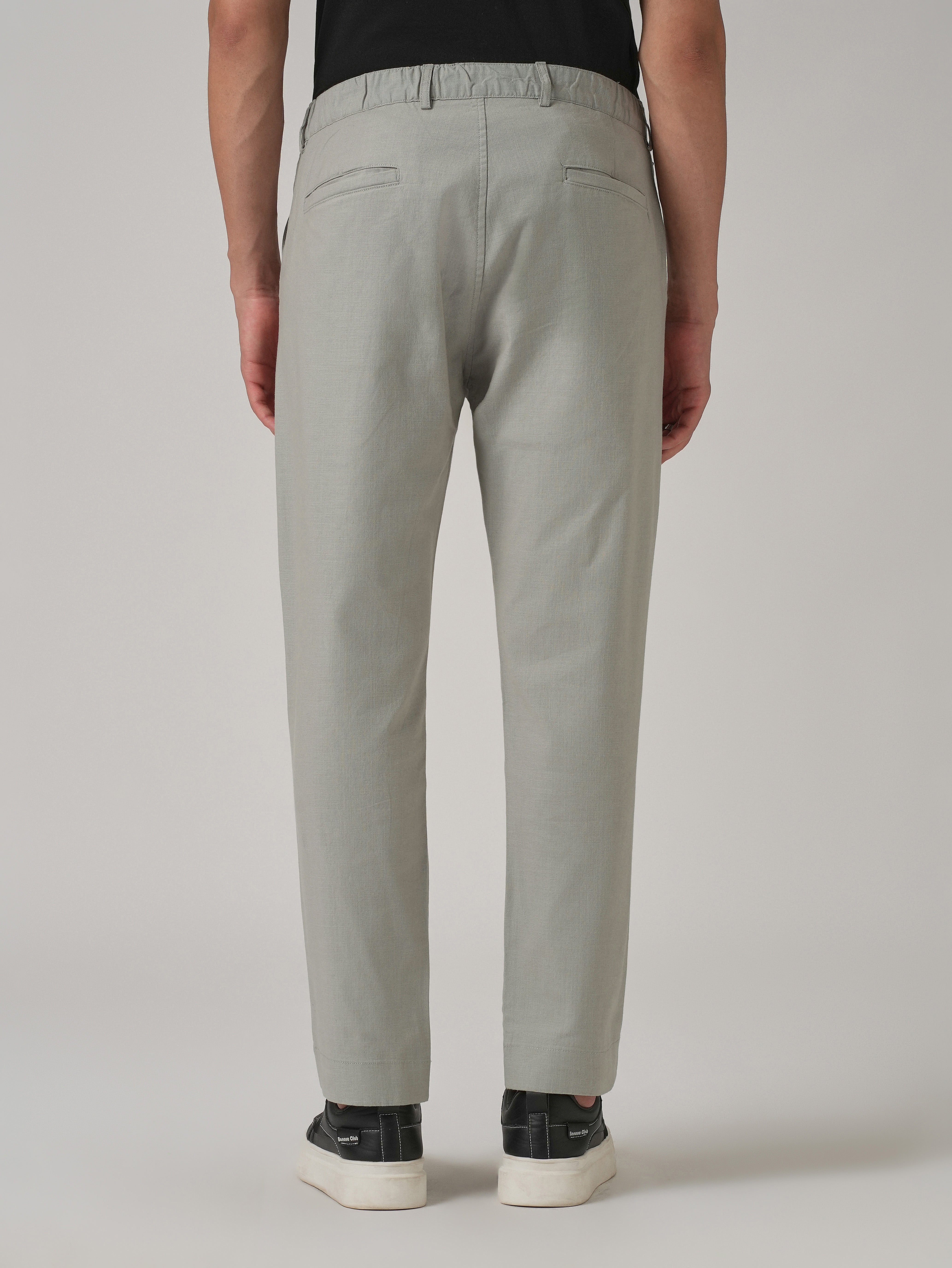 Light Grey Cotton Trouser