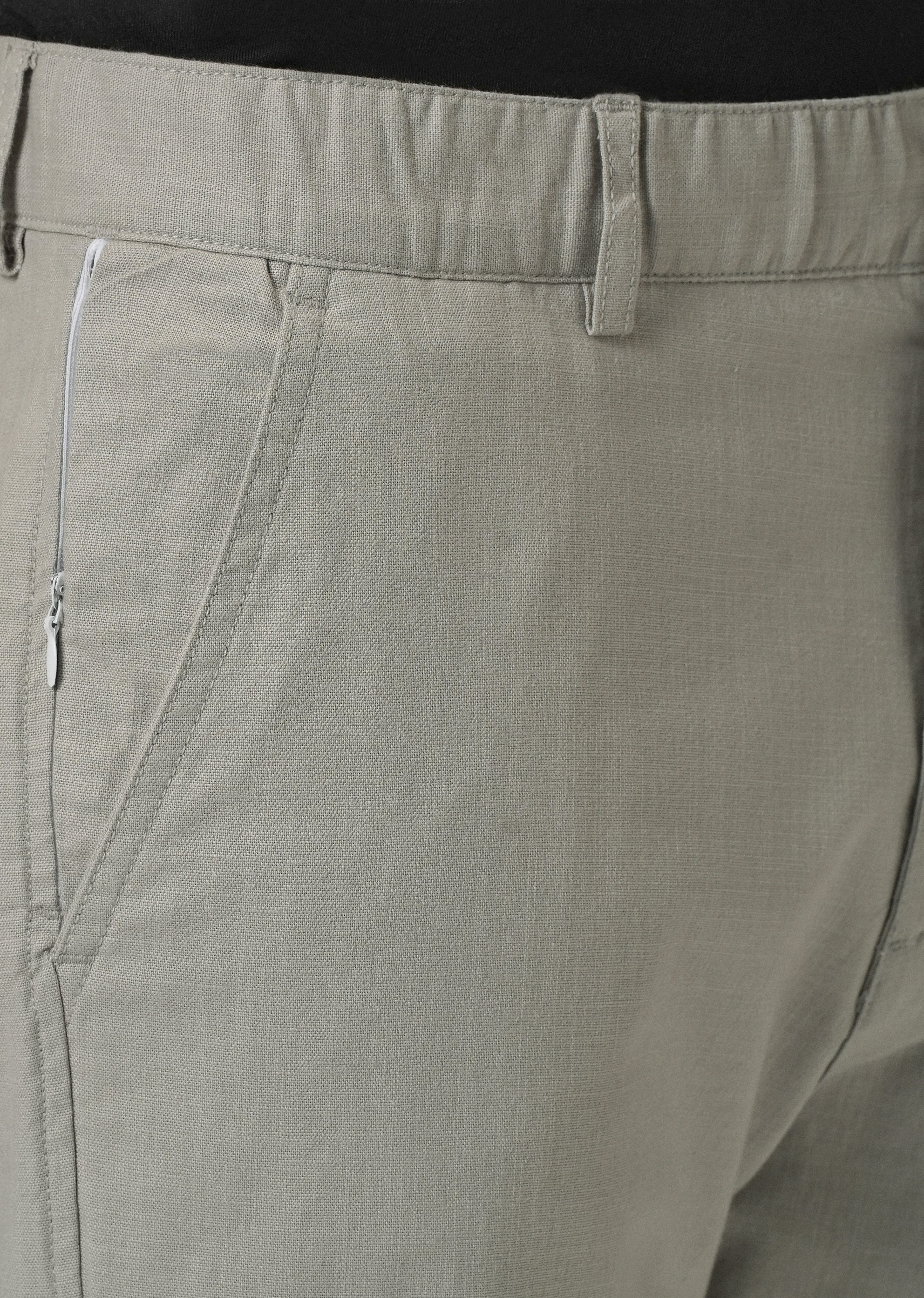 Light Grey Cotton Trouser
