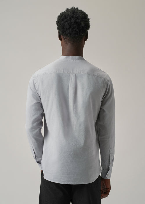 Light Grey Plain Cotton Shirt