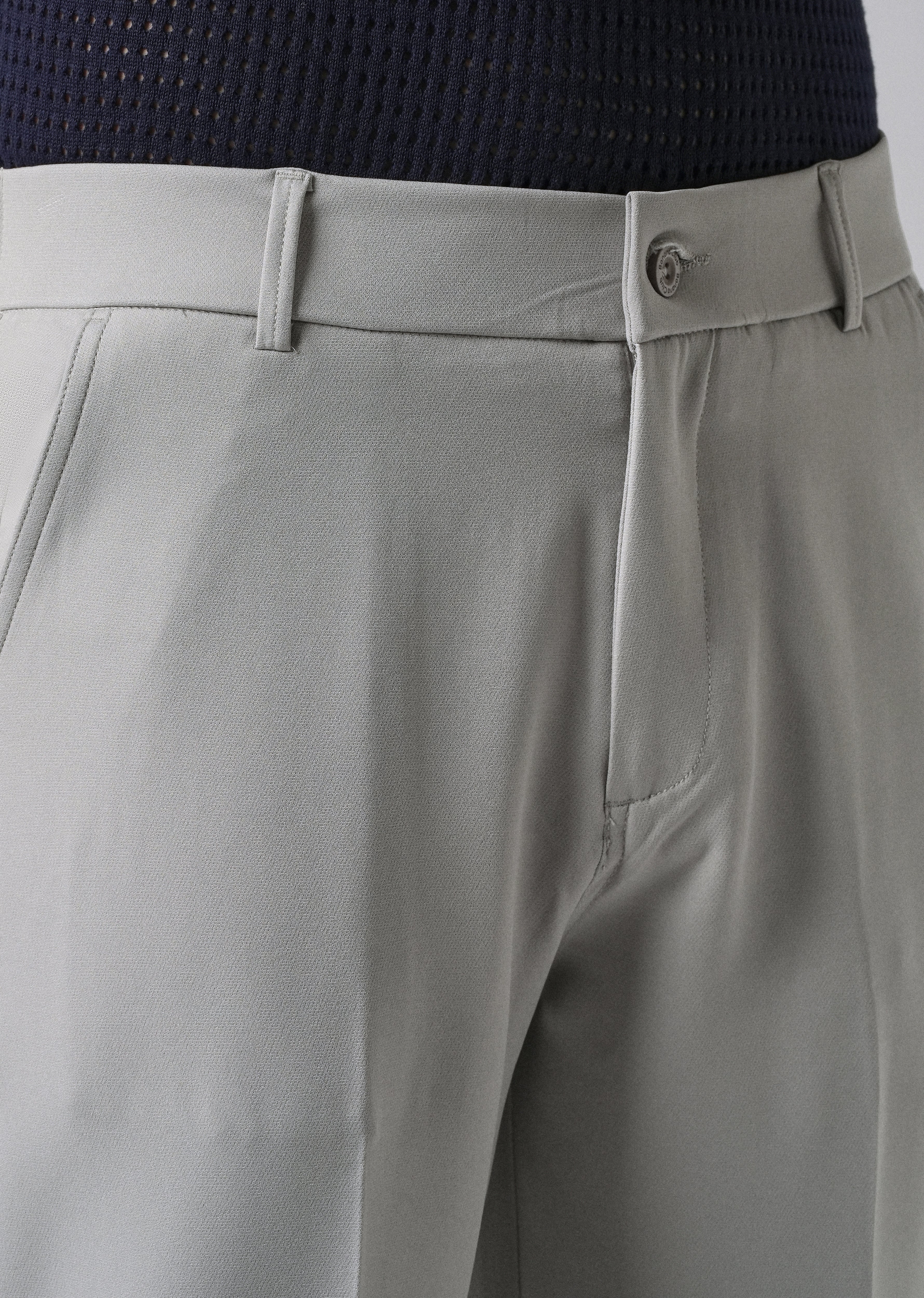 Ash Grey Relaxed Fit Trousers